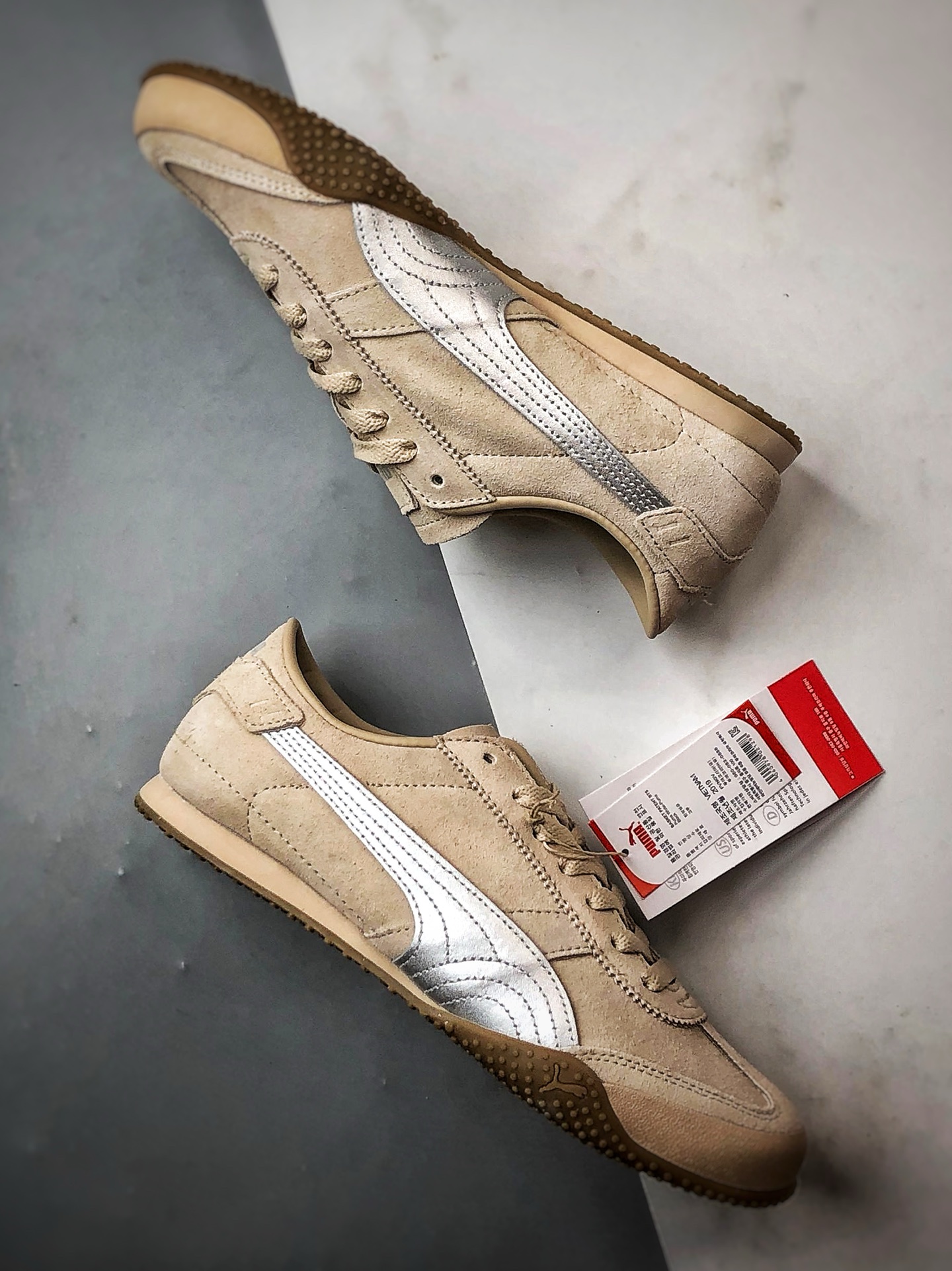 170 Puma Bella UT Suede 卡其色 低帮时尚百搭生活休闲薄底鞋 402980-02