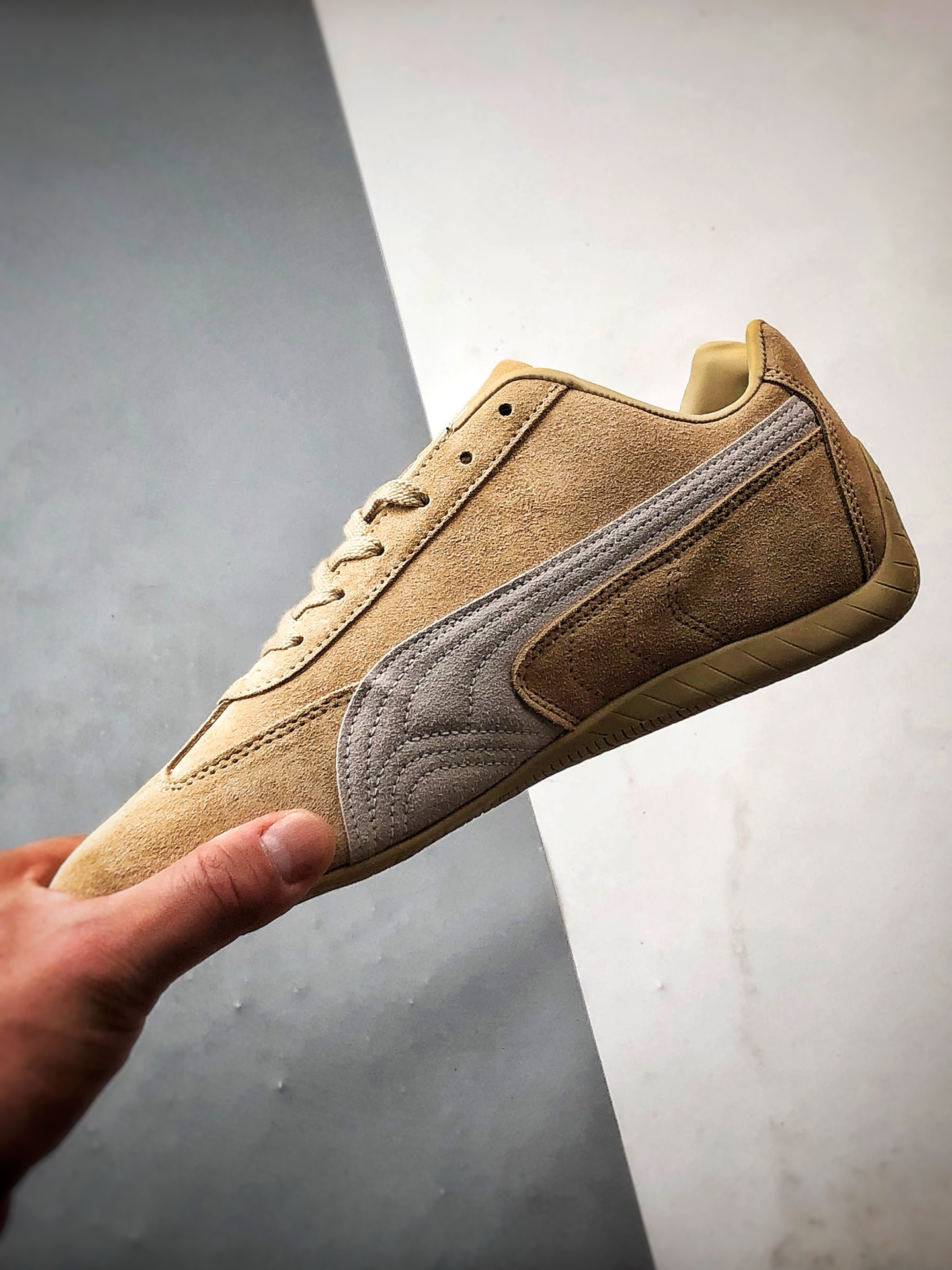 180 Puma Speedcet 棕褐色 彪马低帮复古运动休闲赛车跑鞋 403903-02