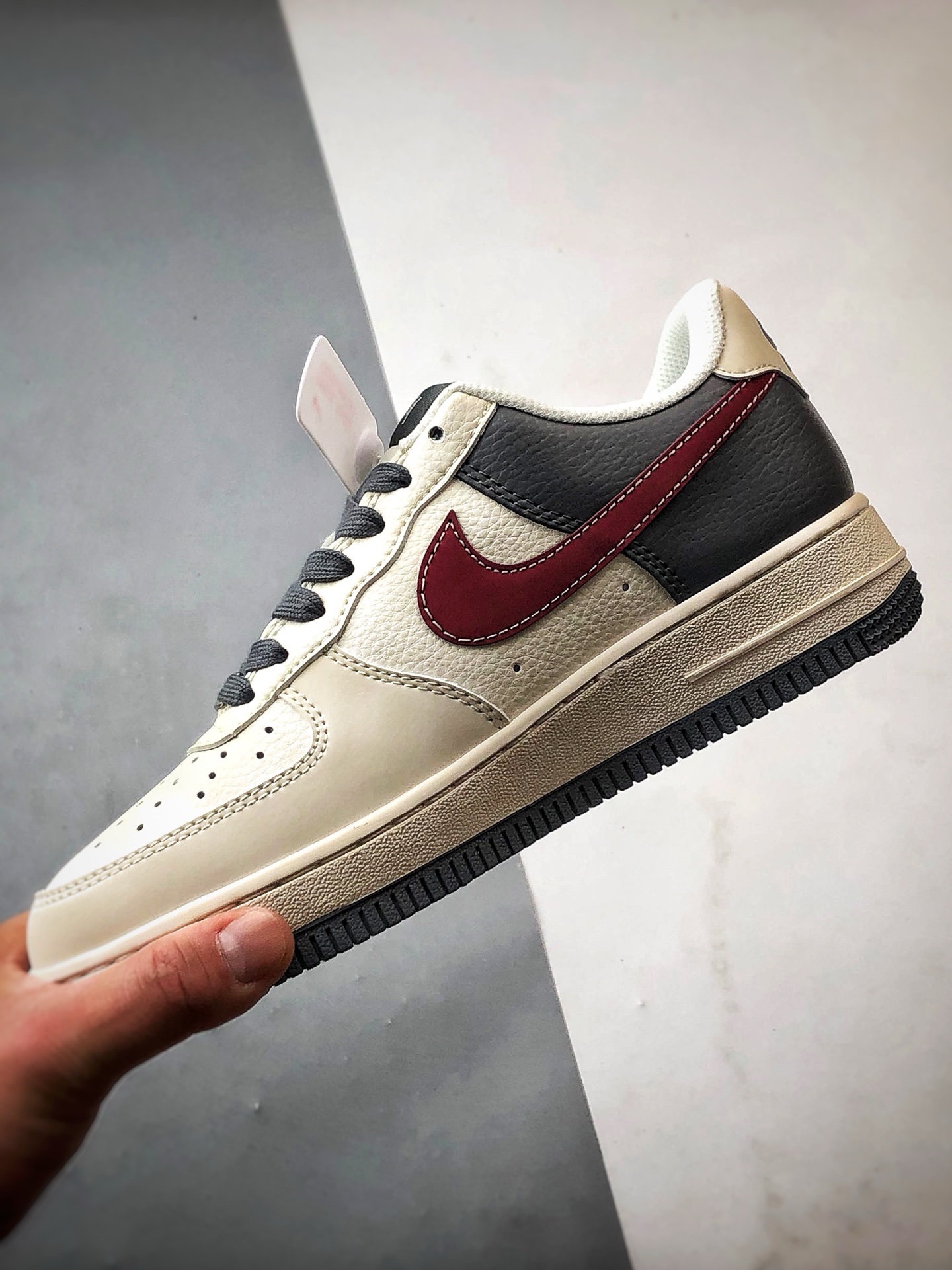 Stussy x Air Force 1 Low 白灰红 XS1958-573