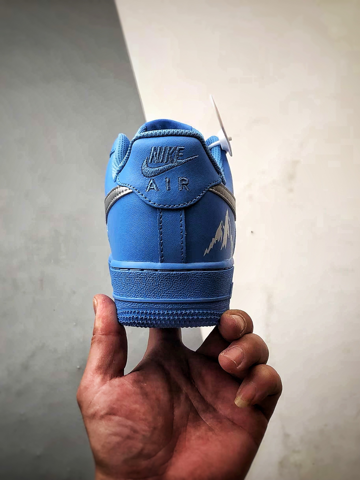 280 定制球鞋Air Force 1 Low 冰岛蓝调 蛇年蓝银 经典休闲运动板鞋 ZH0316-070