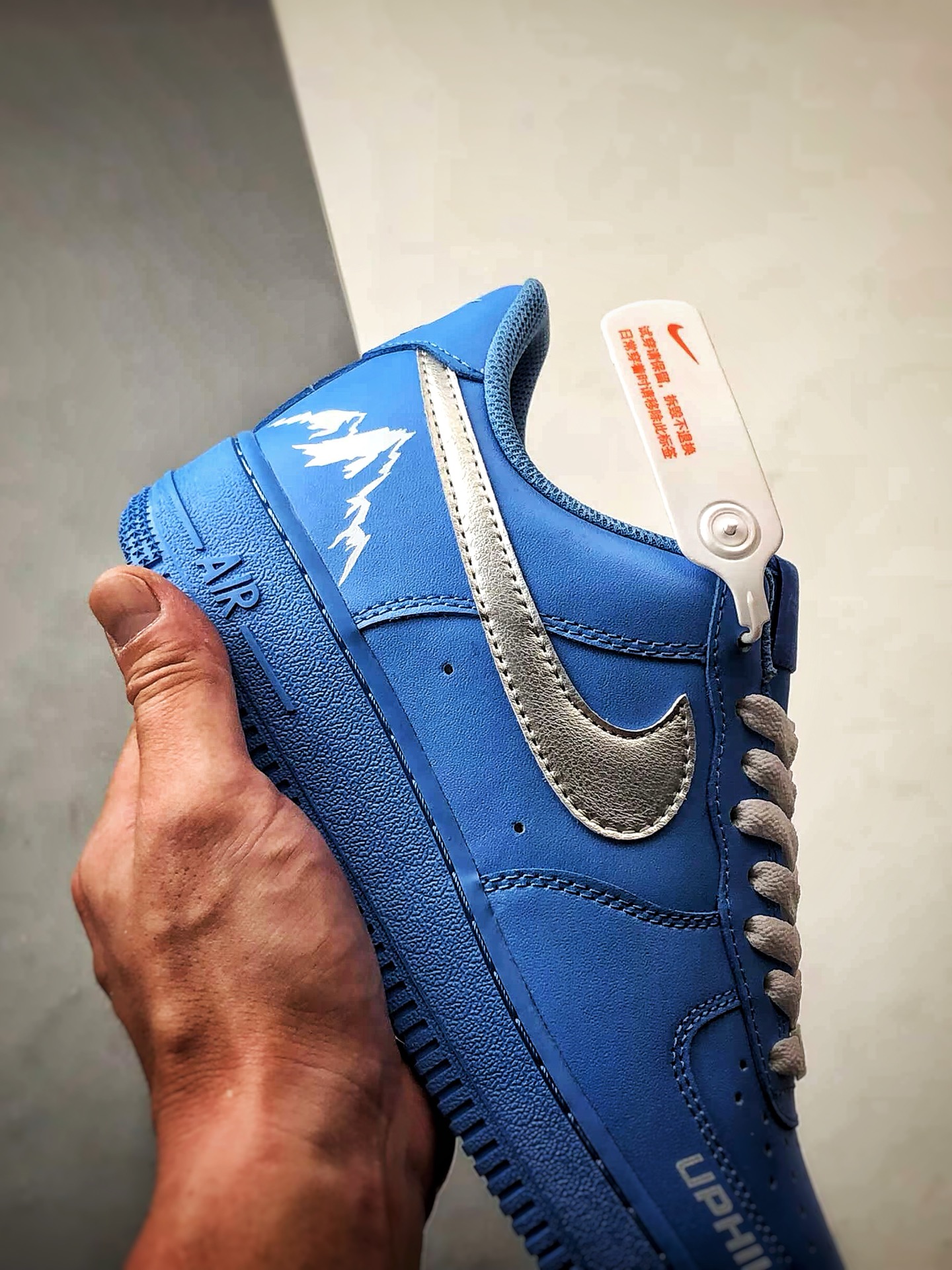 280 定制球鞋Air Force 1 Low 冰岛蓝调 蛇年蓝银 经典休闲运动板鞋 ZH0316-070