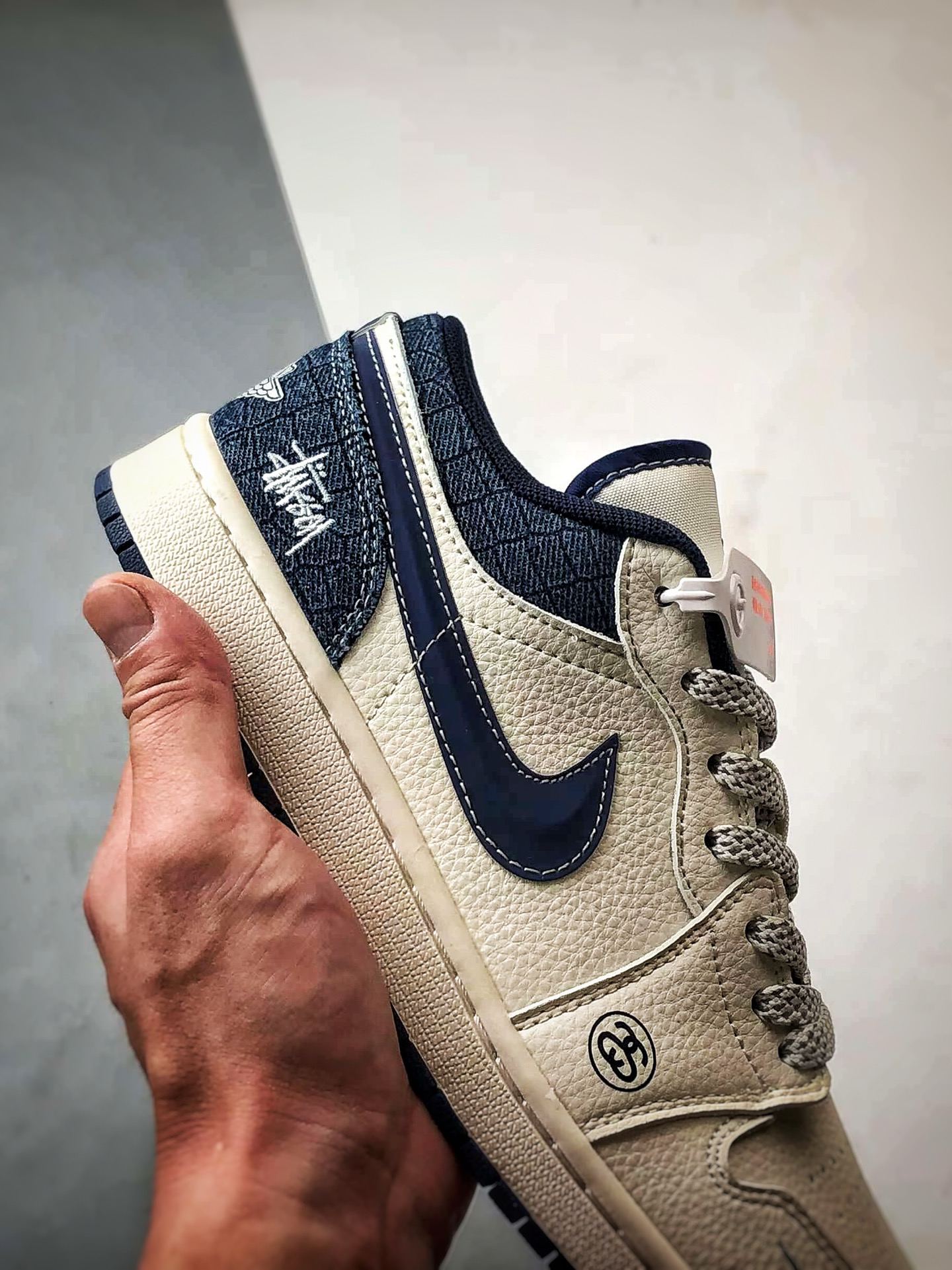 290 Air Jordan 1 Low ”高端定制” 斯图西牛仔米白深蓝 XS6086-562