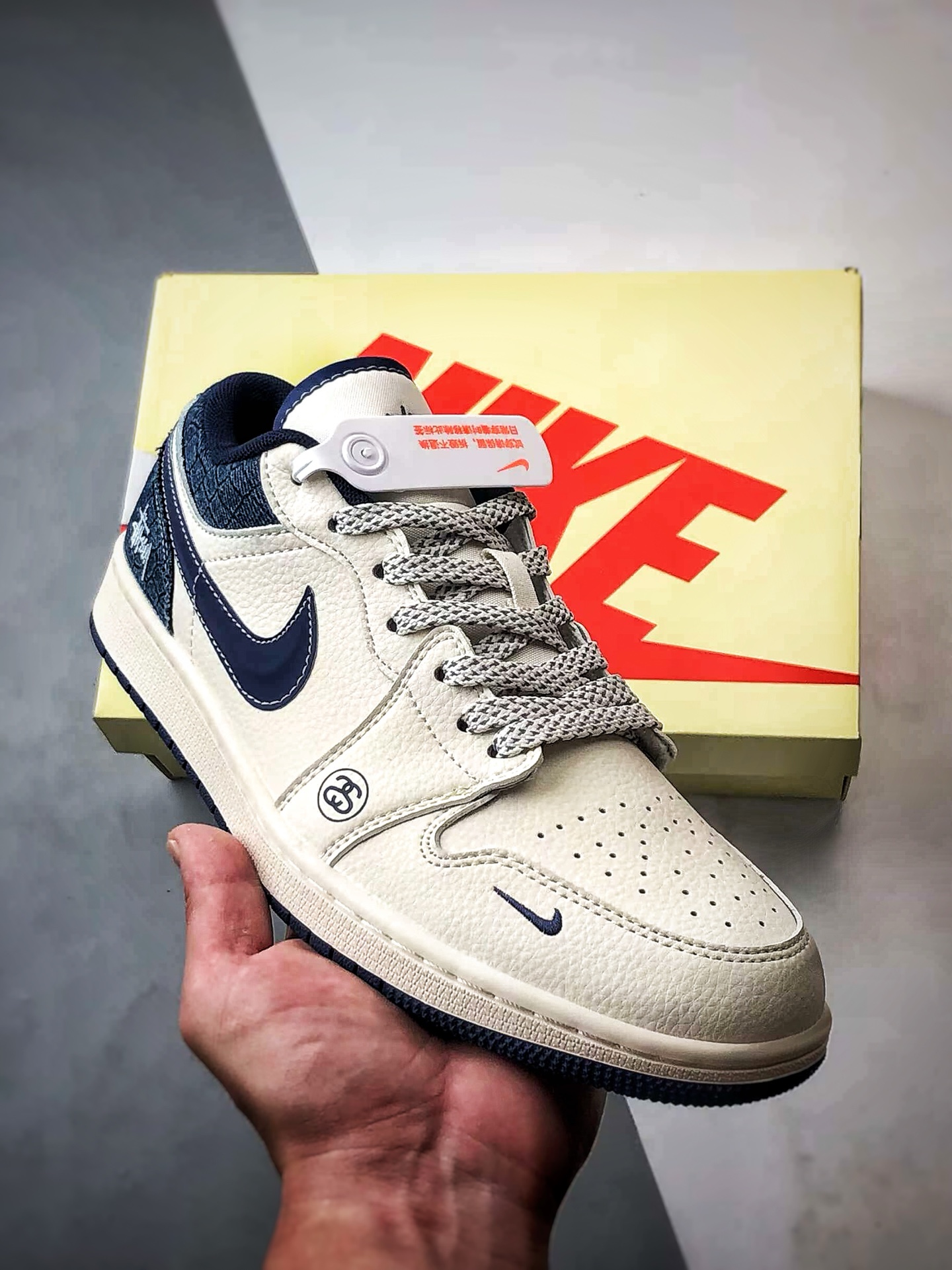 290 Air Jordan 1 Low ”高端定制” 斯图西牛仔米白深蓝 XS6086-562