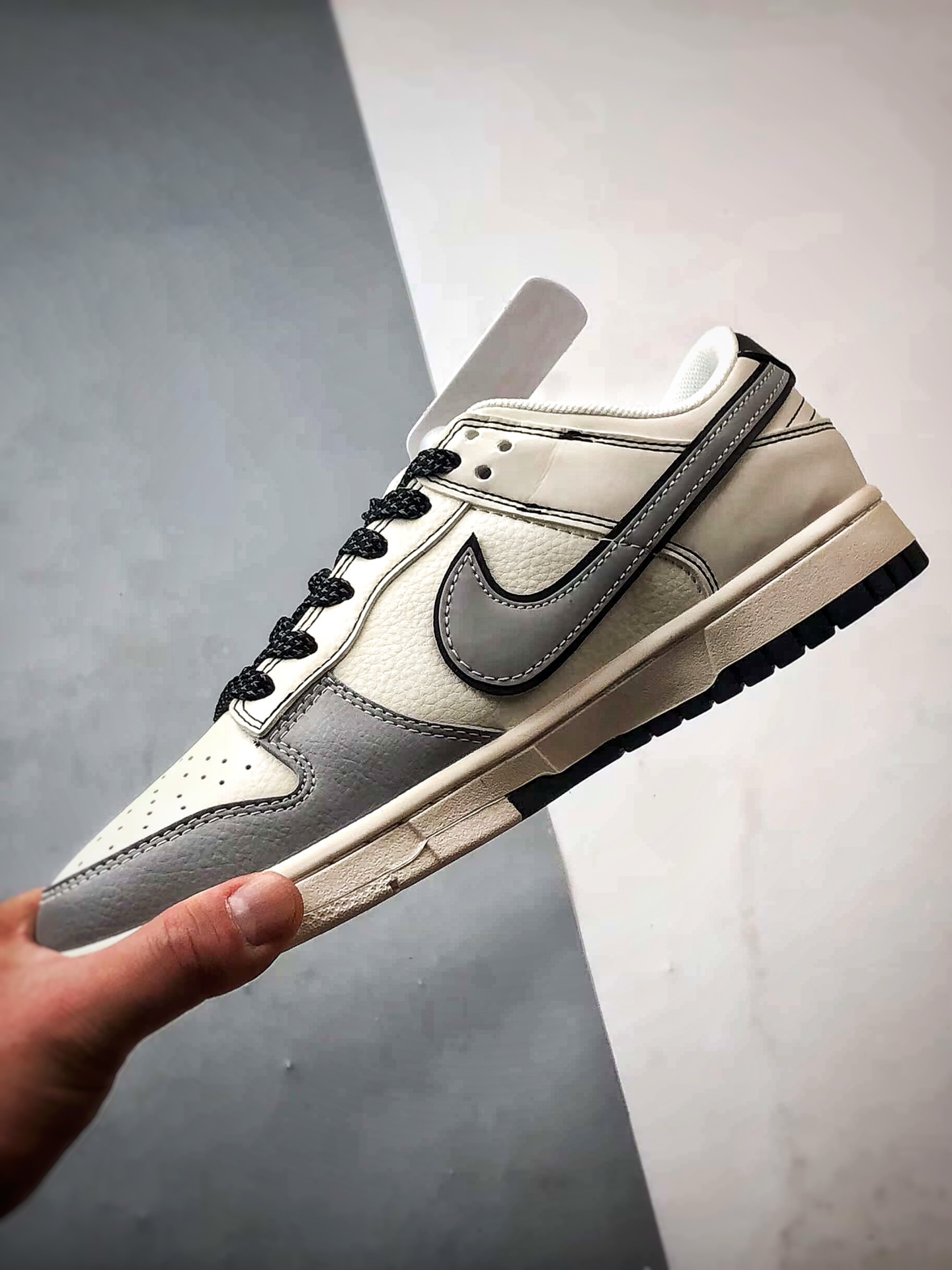 290 NK Dunk Low Retro ”DIY高端定制” 斯图西米灰黑 低帮休闲运动板鞋 ZH2598-227