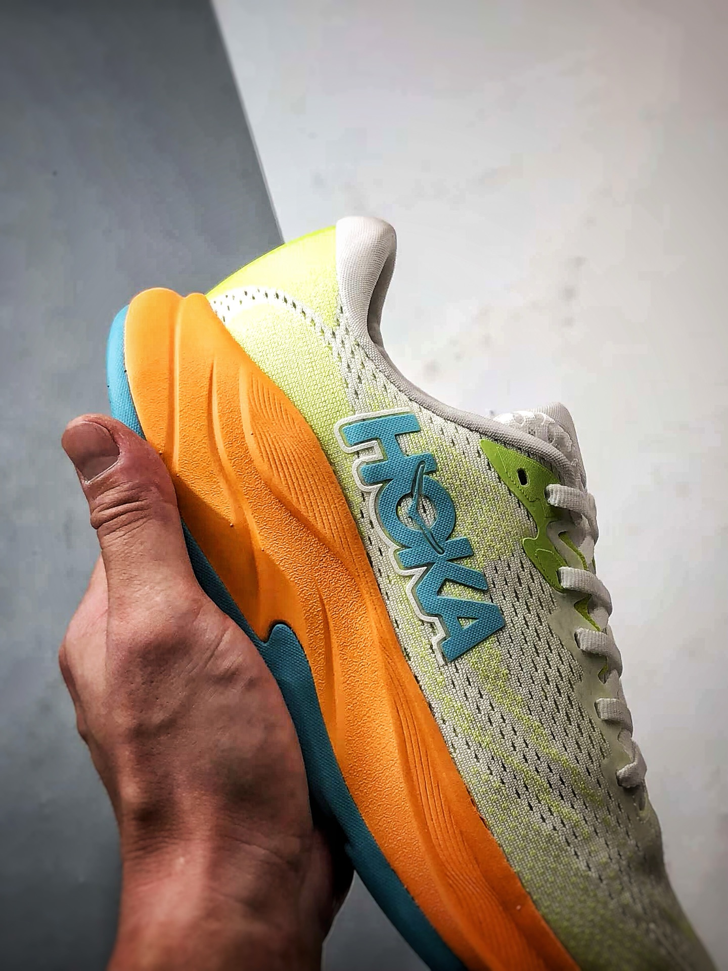 240 Hoka One One Rincon 4 浅绿橙 林康4代公路休闲跑步鞋 1155130-TFLT