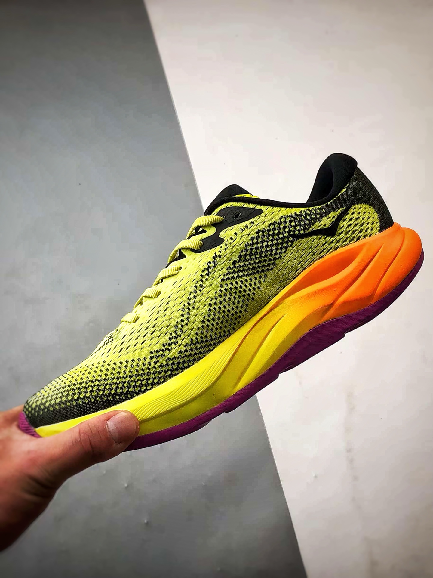 240 Hoka One One Rincon 4 黄橙紫 林康4代公路休闲跑步鞋 1155130-HKC