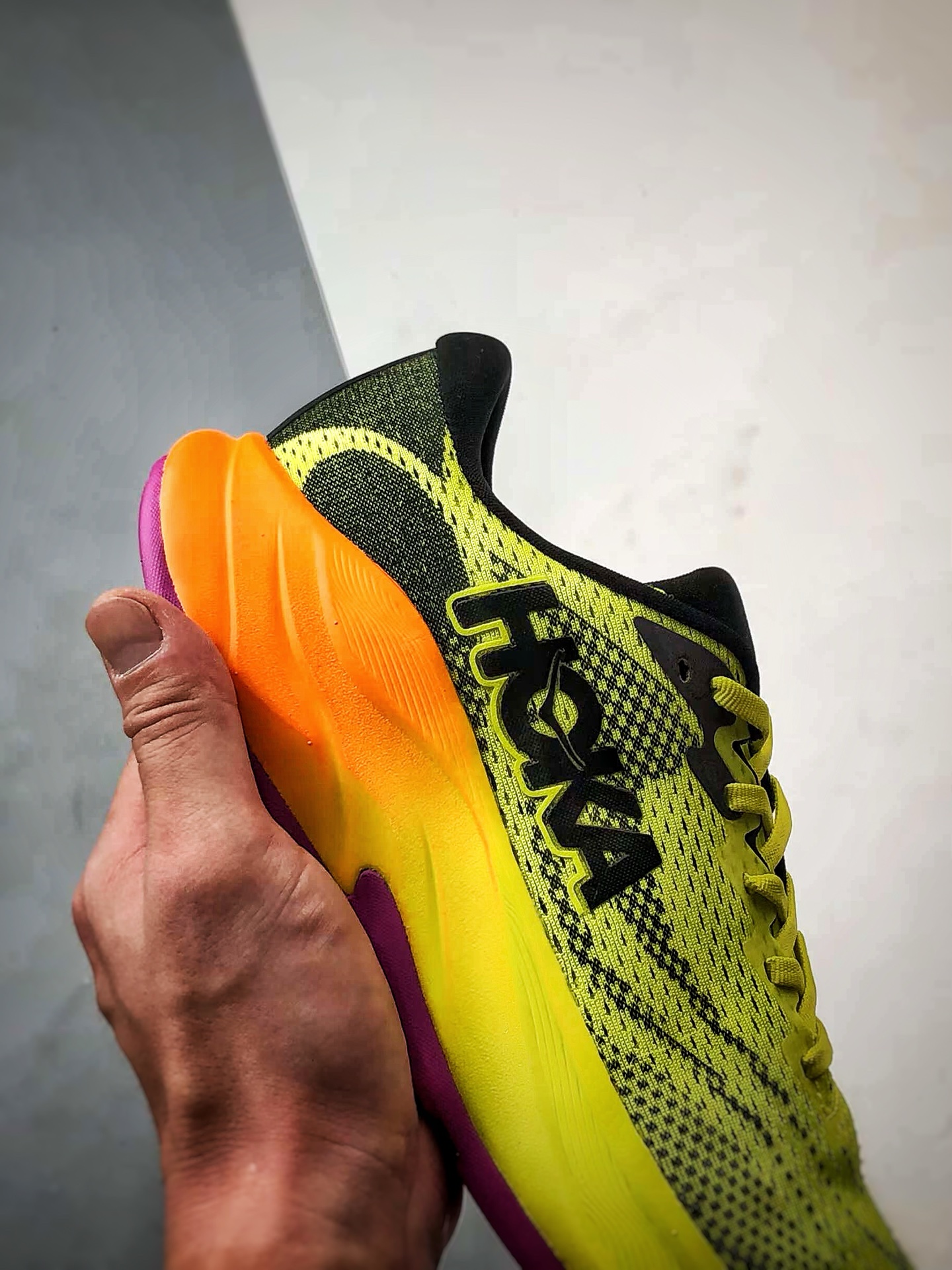 240 Hoka One One Rincon 4 黄橙紫 林康4代公路休闲跑步鞋 1155130-HKC