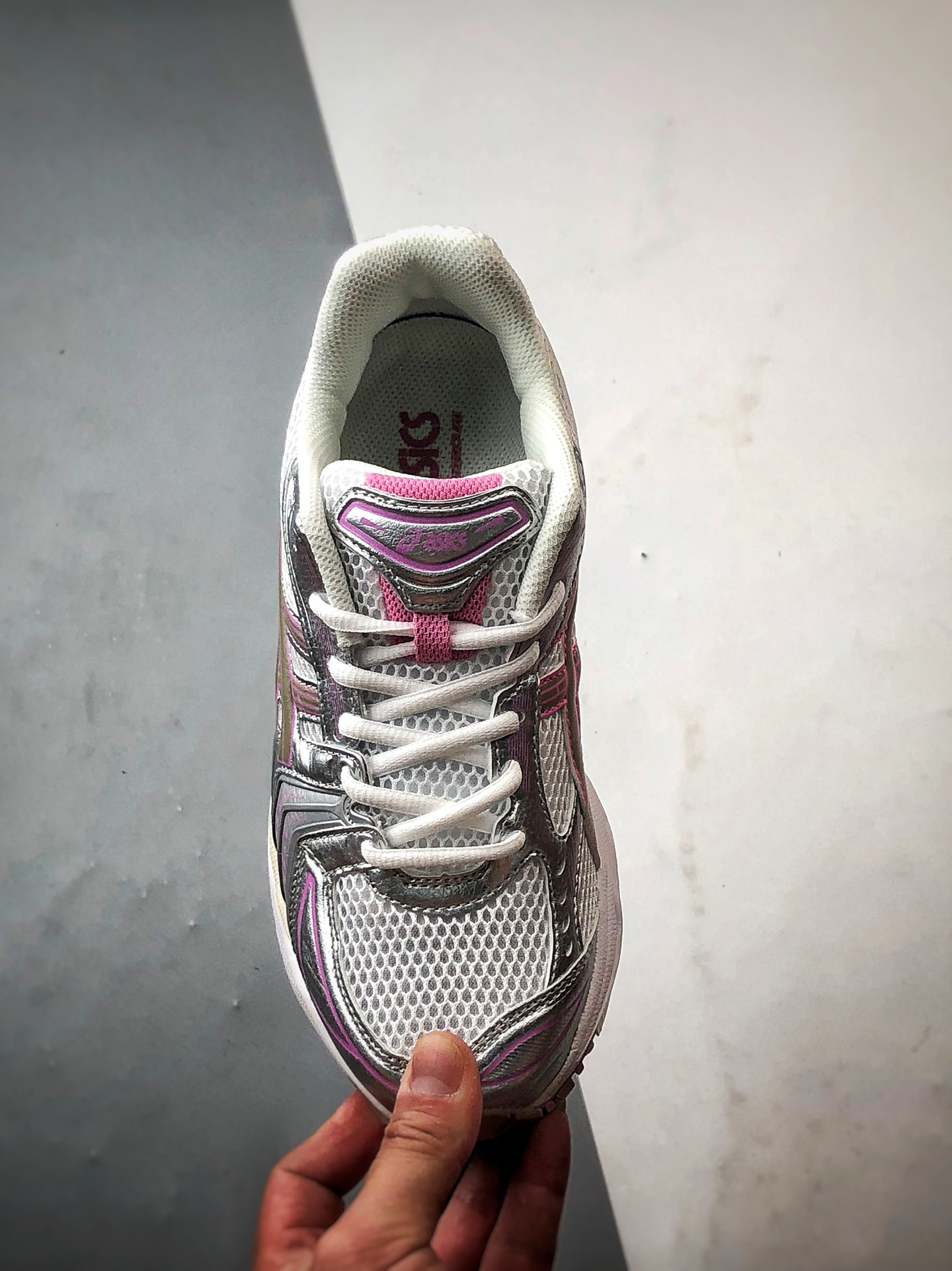 Asics Gel-Kayano 14 奶油粉 亚瑟士14代 纳米纤维气垫百搭休闲运动慢跑鞋 1203A667-100