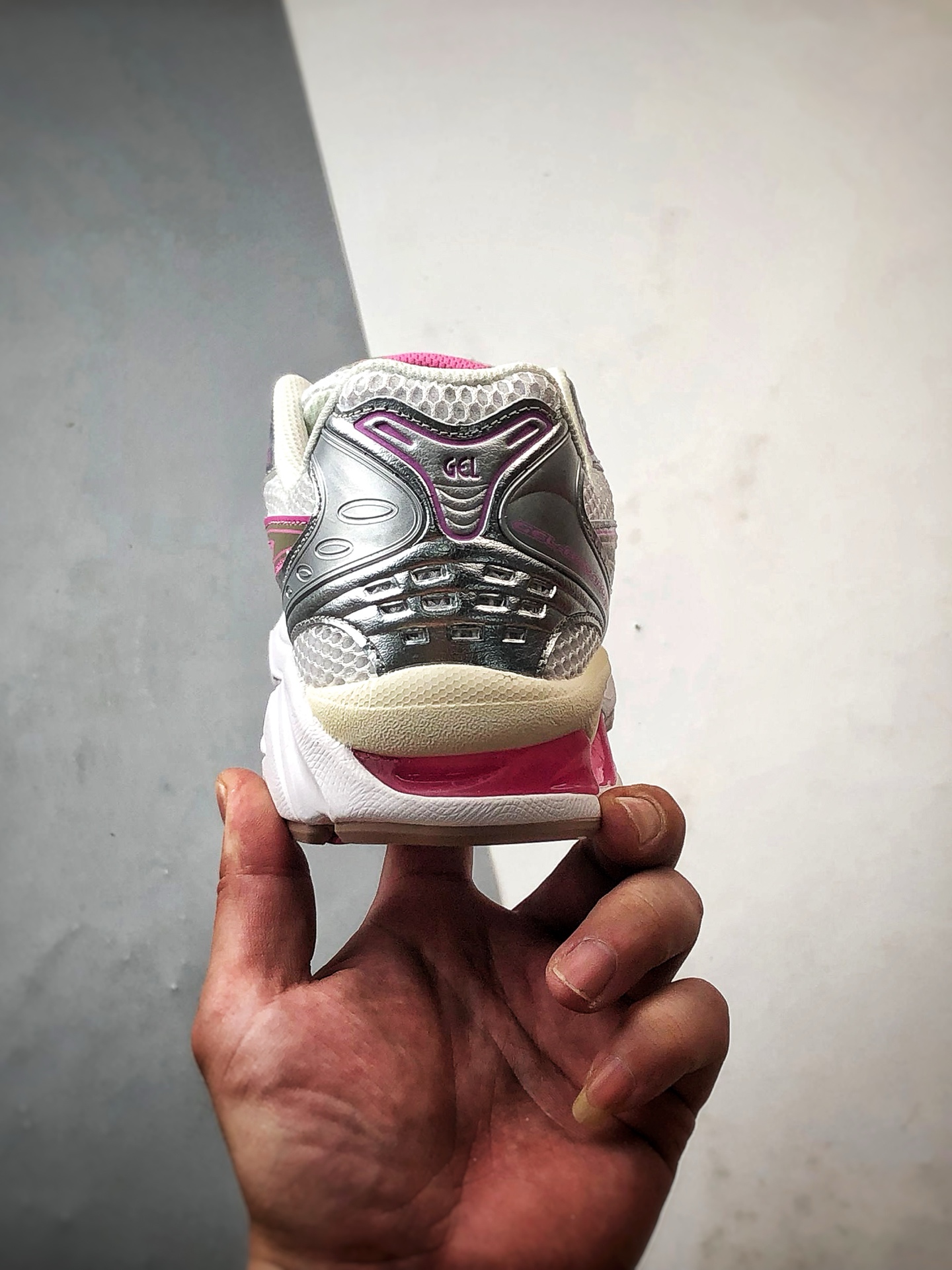Asics Gel-Kayano 14 奶油粉 亚瑟士14代 纳米纤维气垫百搭休闲运动慢跑鞋 1203A667-100