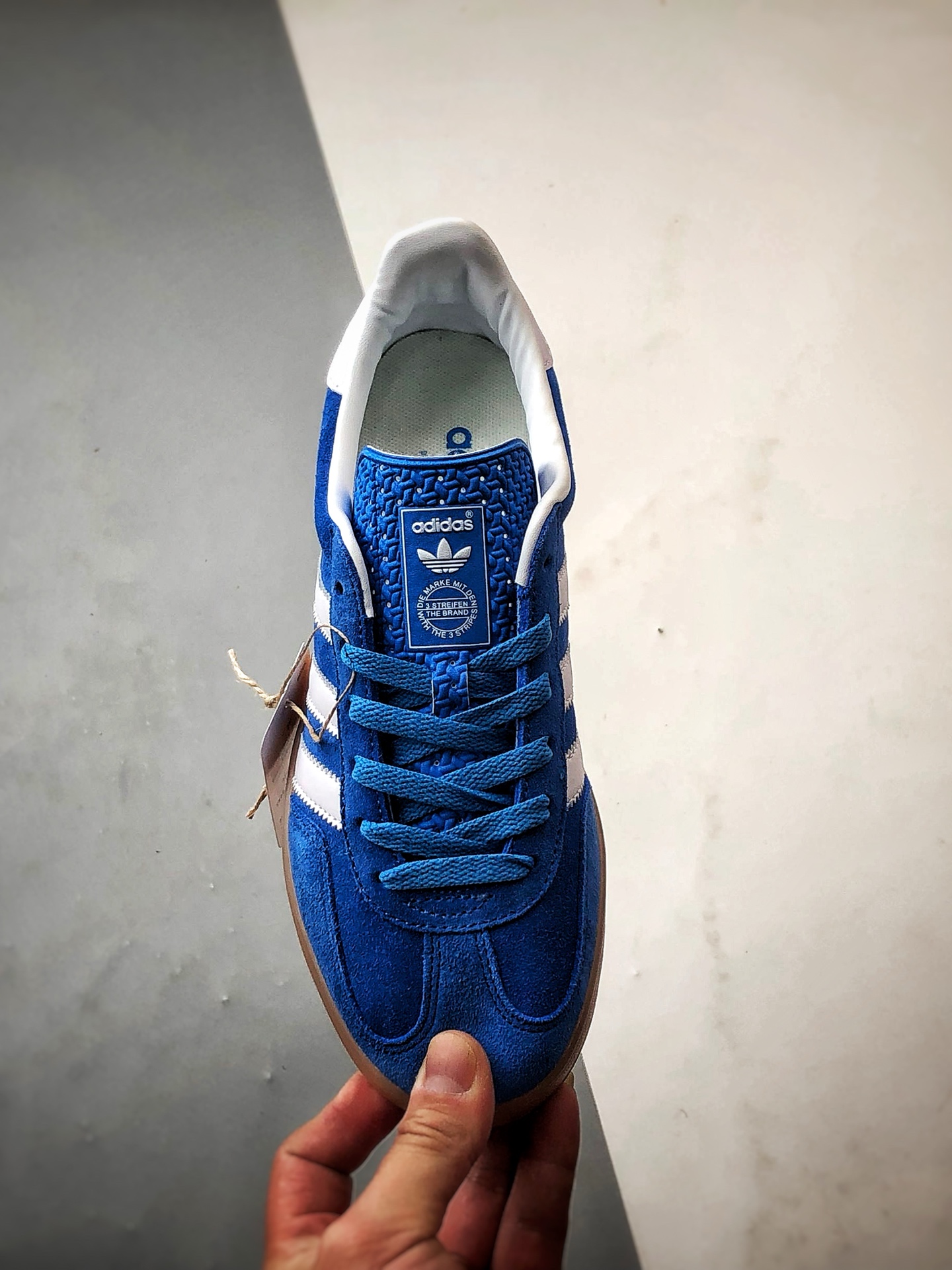 AD Originals Gazelle Indoor 蓝白 三叶草复古休闲运动板鞋 JI2061