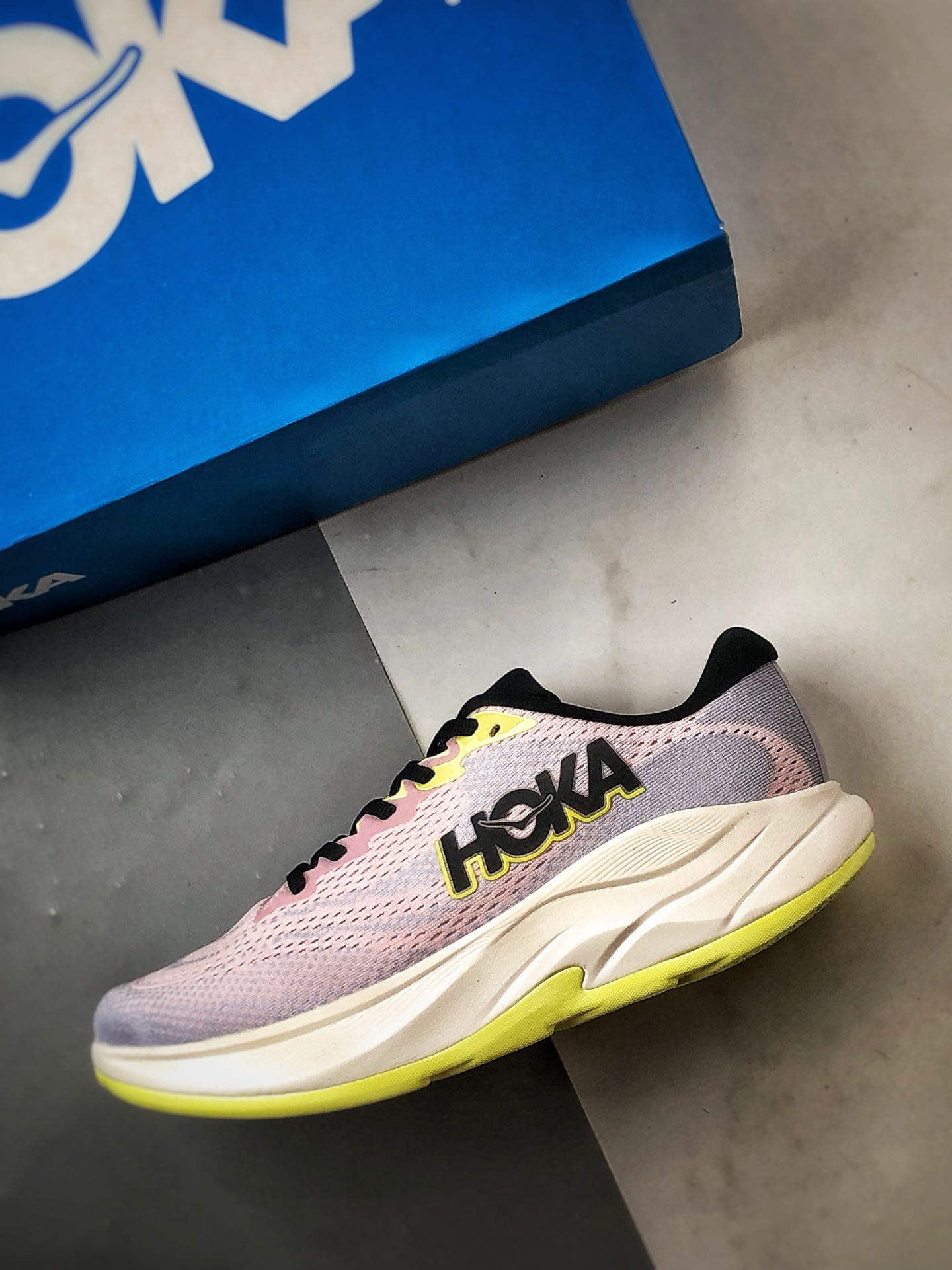 Hoka One One Rincon 4 粉黄 林康4代公路休闲跑步鞋 11551301-CTNS