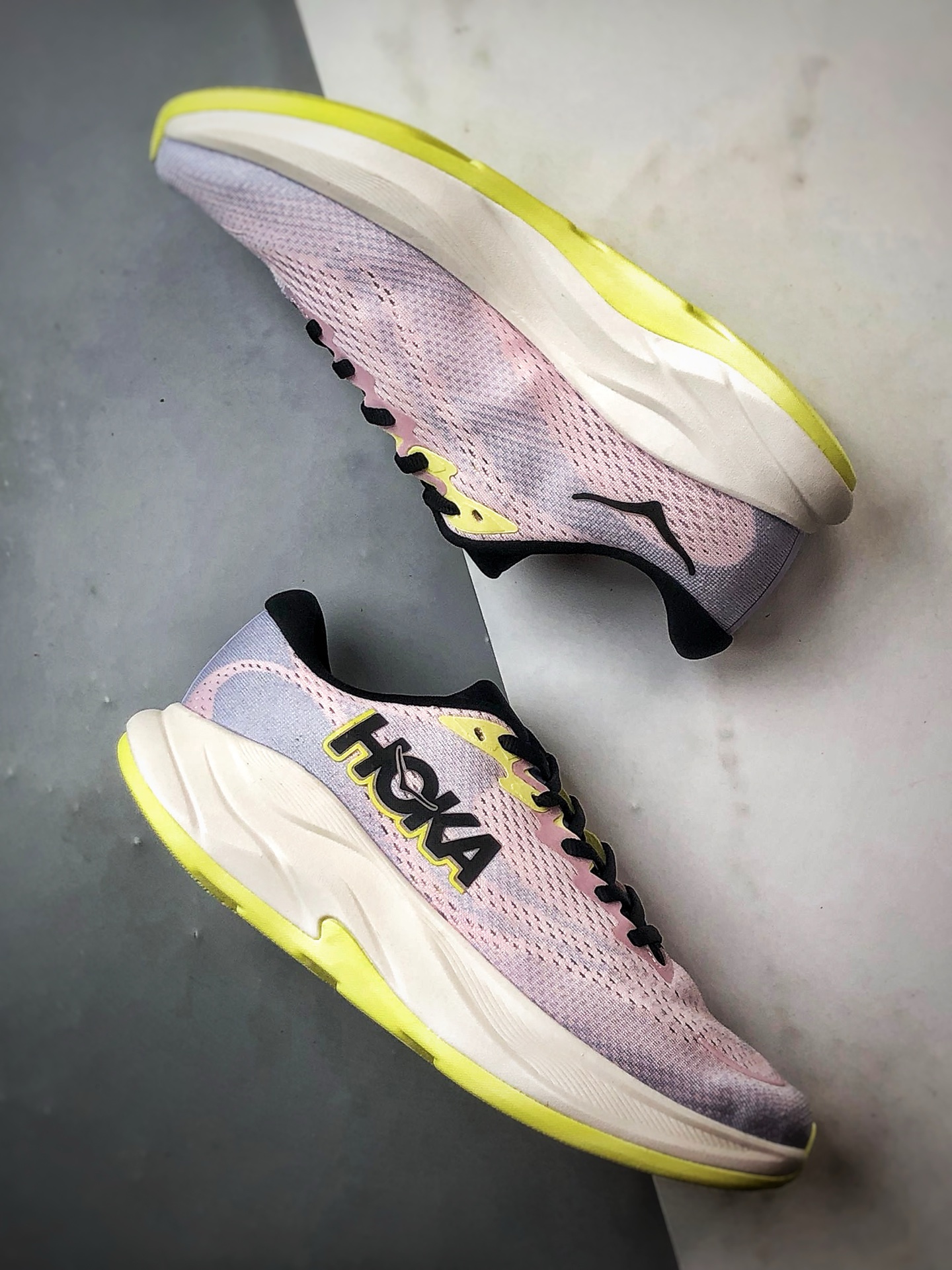 Hoka One One Rincon 4 粉黄 林康4代公路休闲跑步鞋 11551301-CTNS