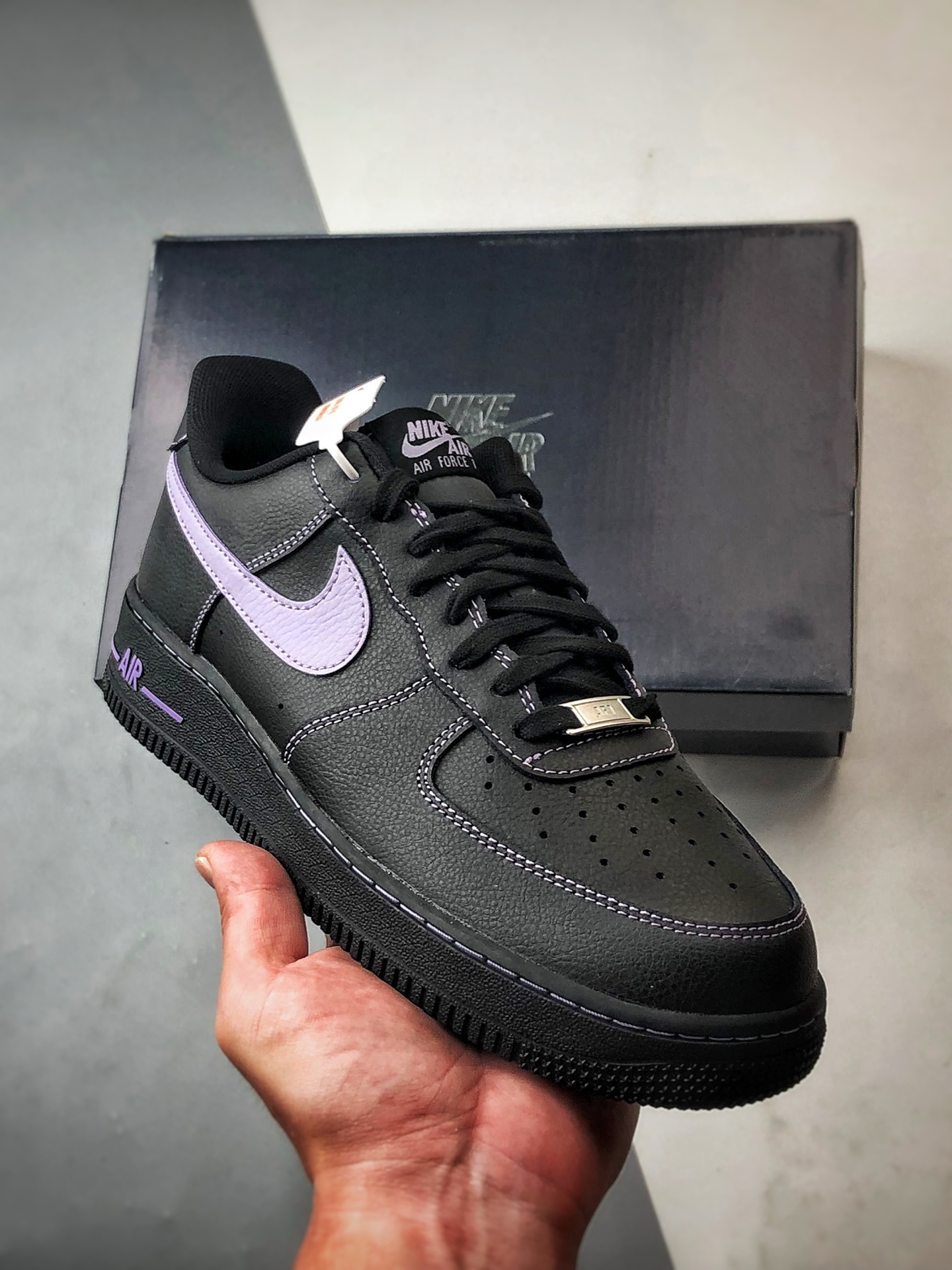 Air Force 1 ’07 Low 黑紫 HQ2037-001