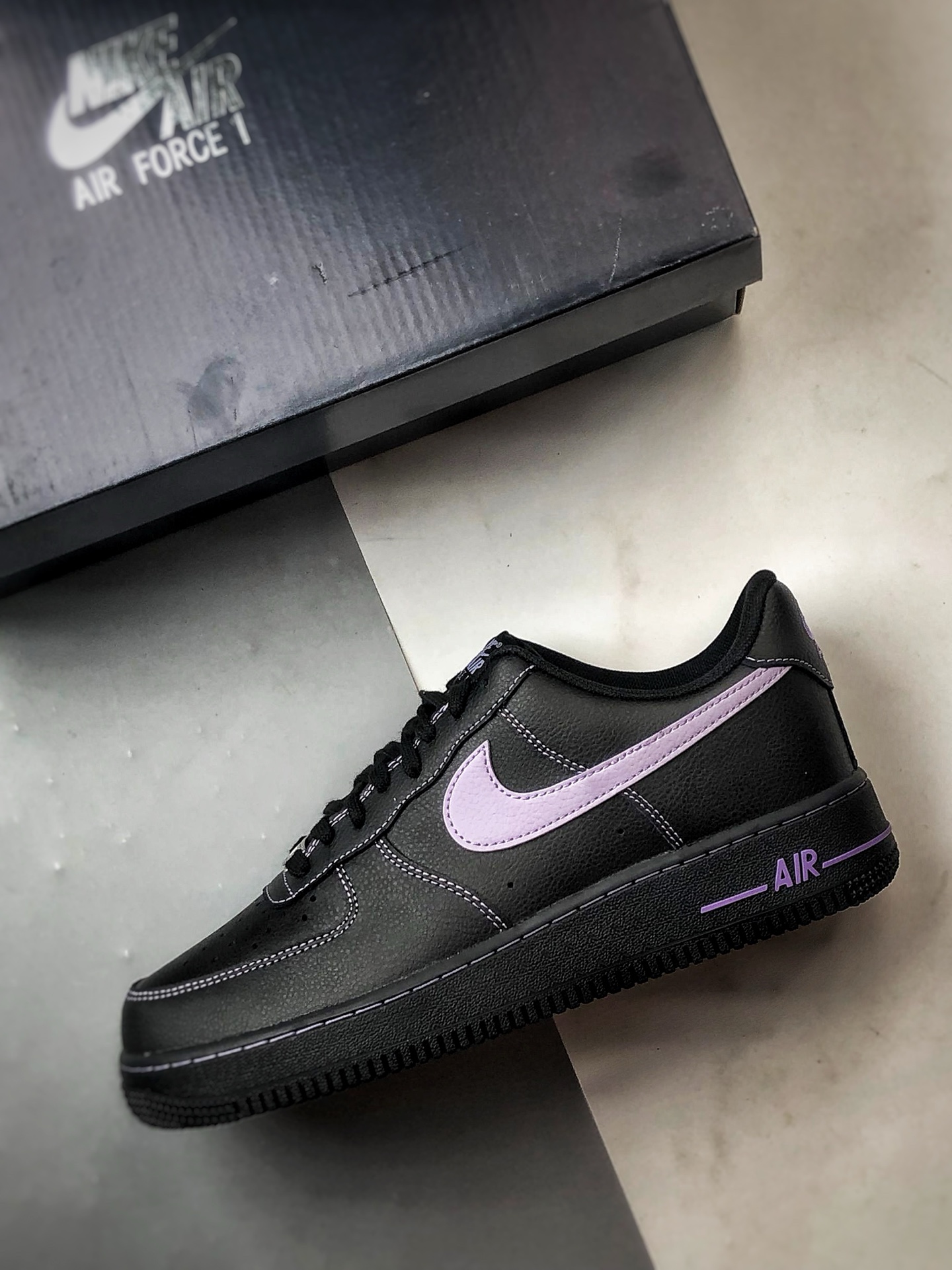 Air Force 1 '07 Low 黑紫 HQ2037-001