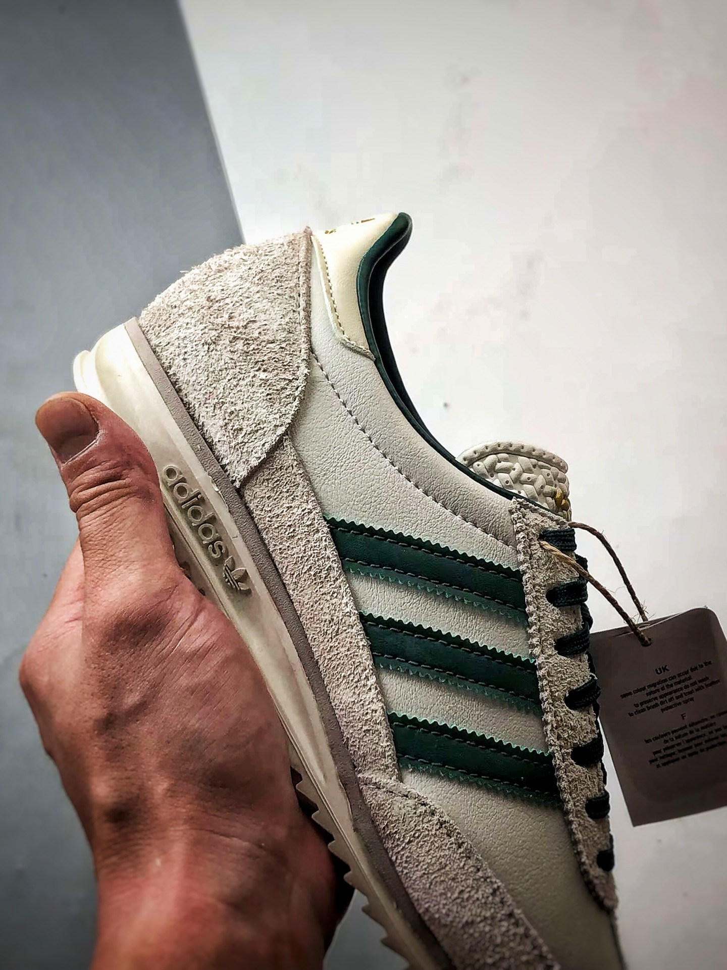 AD Originals SL 72 米绿色 经典复古轻便休闲运动慢跑鞋 IF1940