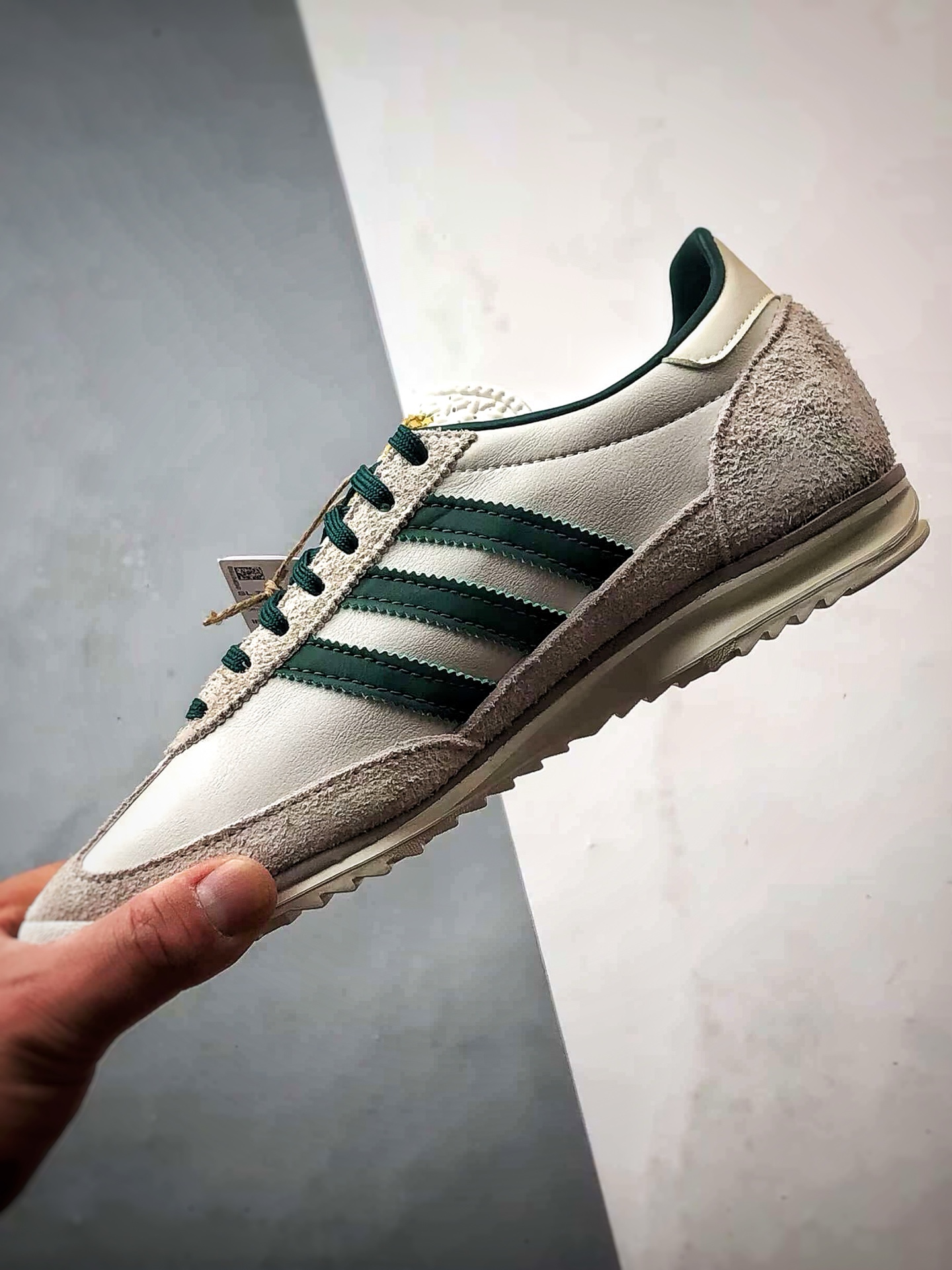 AD Originals SL 72 米绿色 经典复古轻便休闲运动慢跑鞋 IF1940