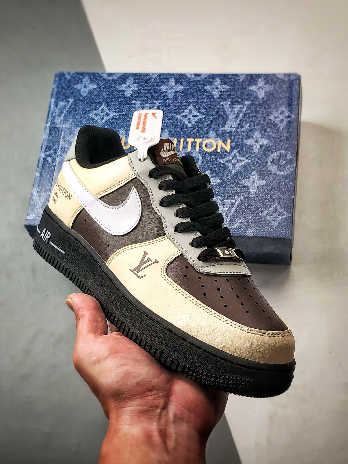 Air Force 1 Low LV米灰棕白钩 808788-625