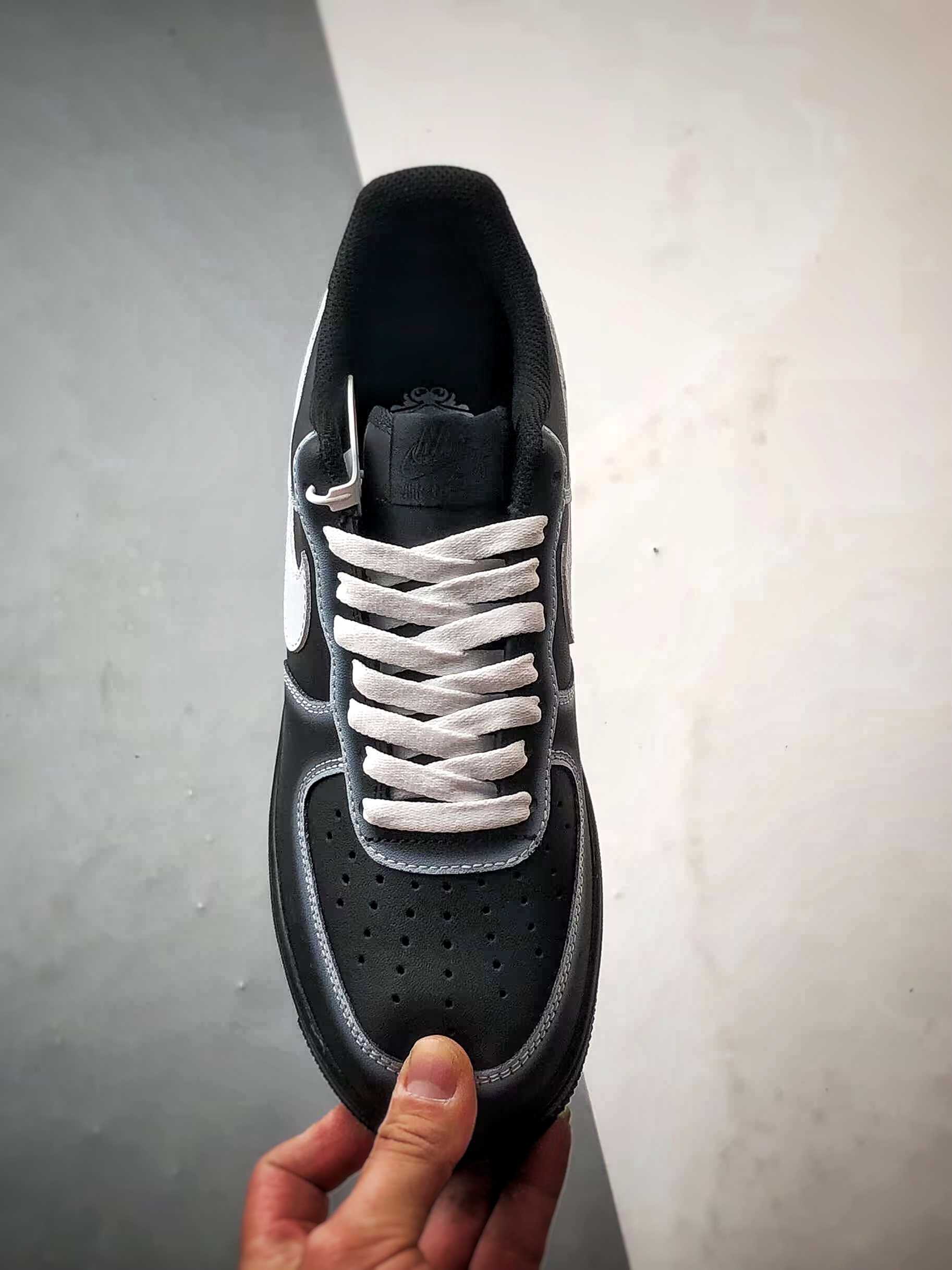 定制球鞋Air Force 1 Low 暗夜幽灵 黑白 经典休闲运动板鞋 DD8959-001