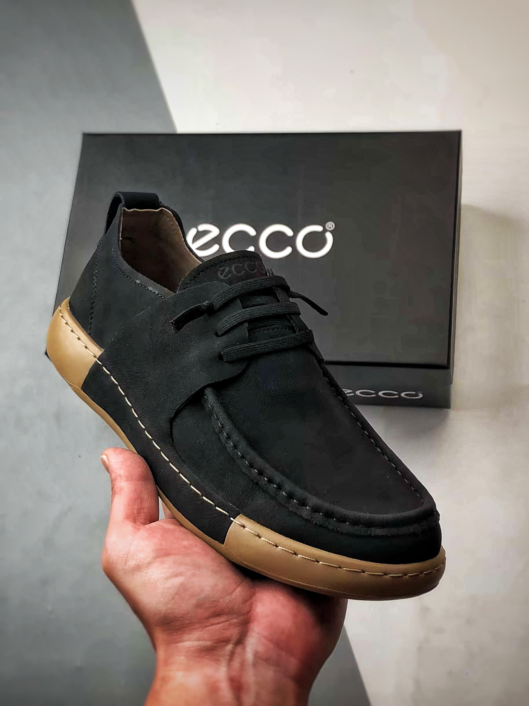 Ecco/爱步 AT.KOLLEKTIVE系列 夏季新款 百搭休闲一脚蹬袋鼠鞋