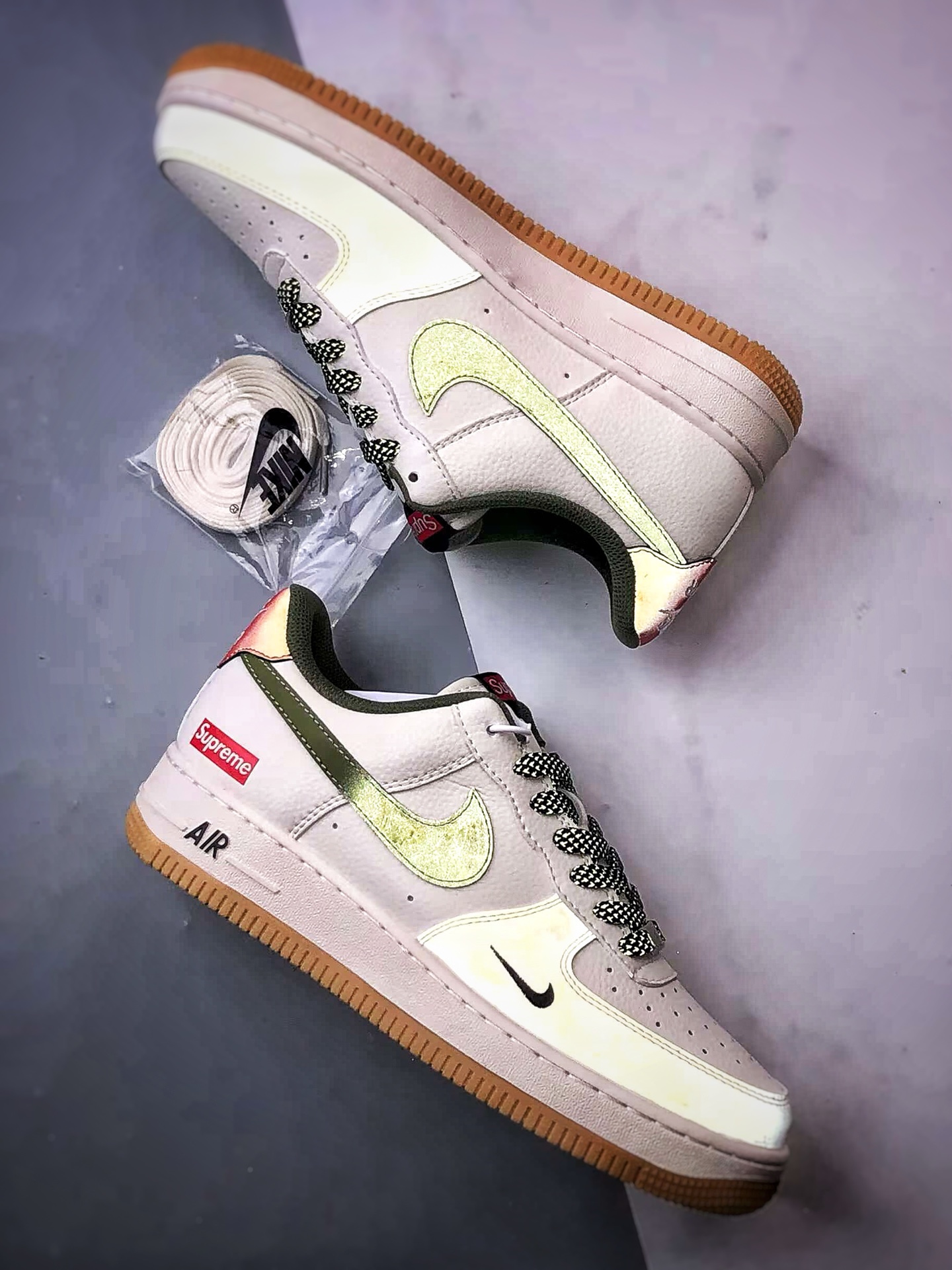 Sup x Air Force 1 Low 黑绿渐变钩 XS1958-567