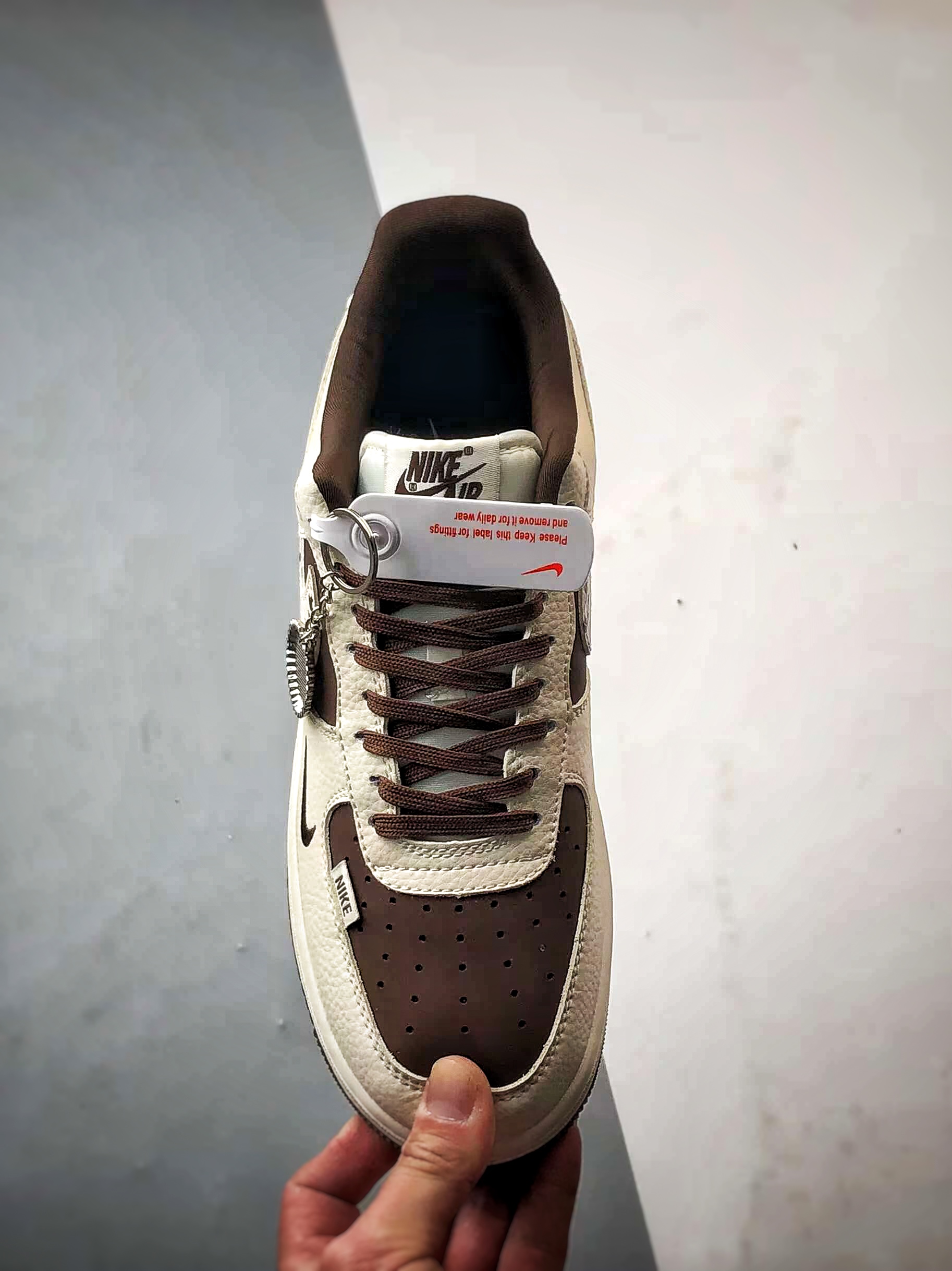Bape x Air Force 1 Low 米白深棕 DF0188-061
