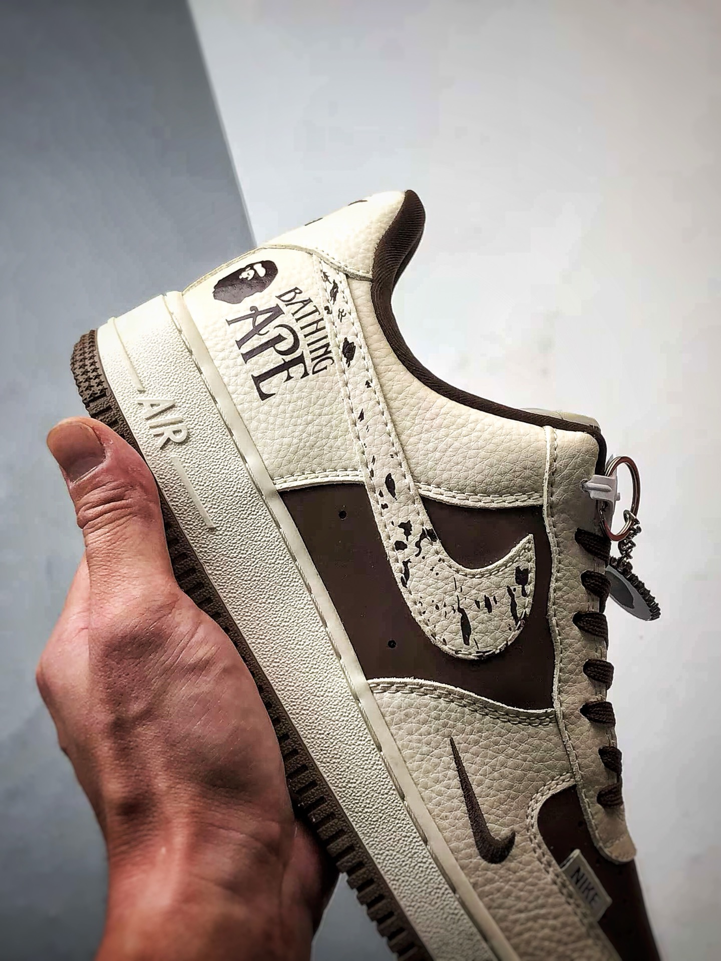 Bape x Air Force 1 Low 米白深棕 DF0188-061