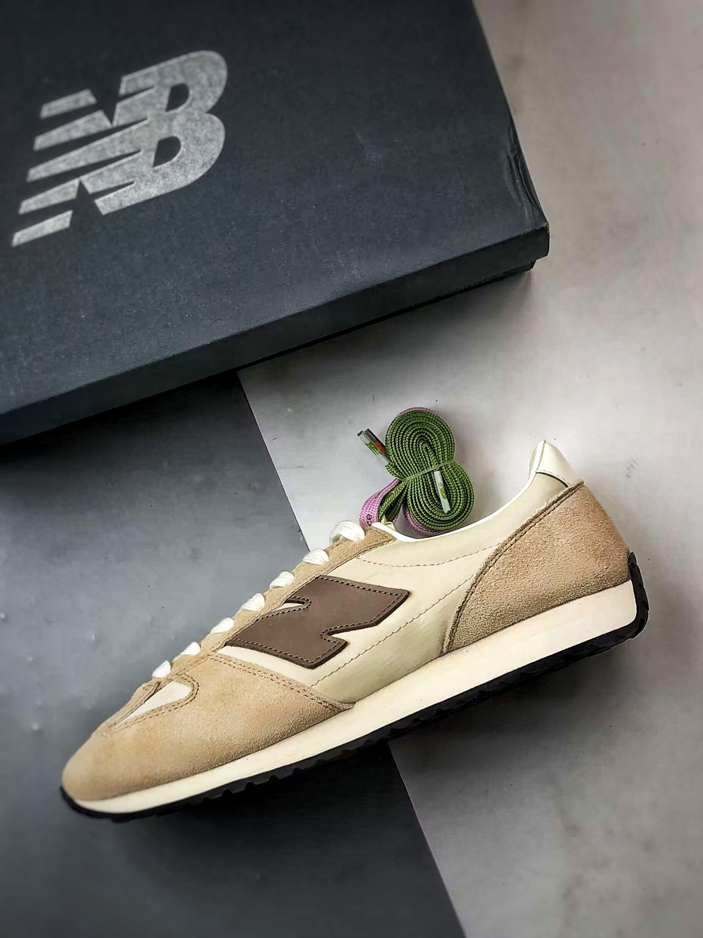 New Balance 471系列 棕色 复古轻便平衡生活休闲鞋 U471AI