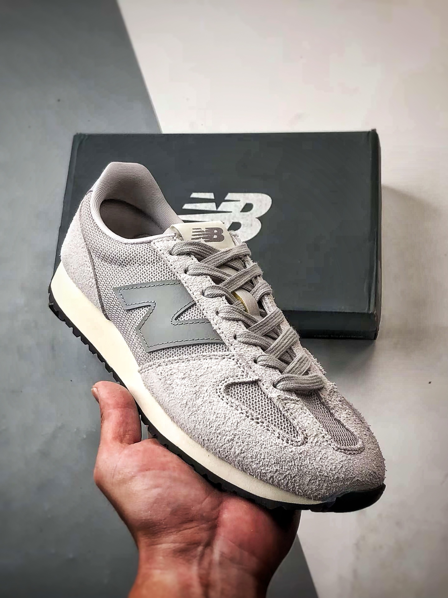 New Balance 471系列 灰色 复古轻便平衡生活休闲鞋 U471XK