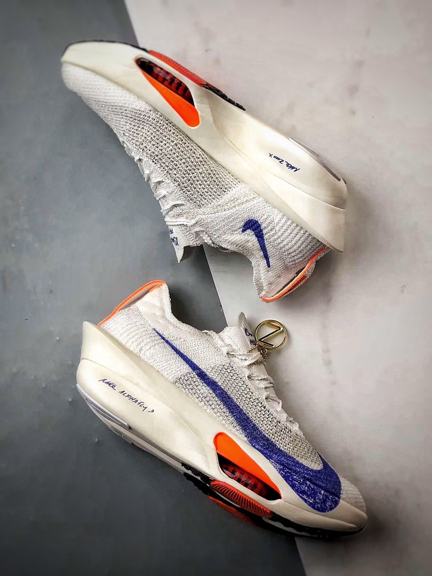 NK Air Zoom Alphafly 3 白蓝橙 阿尔法飞行3代系列马拉松轻量竞速运动跑鞋 FHF7357-900