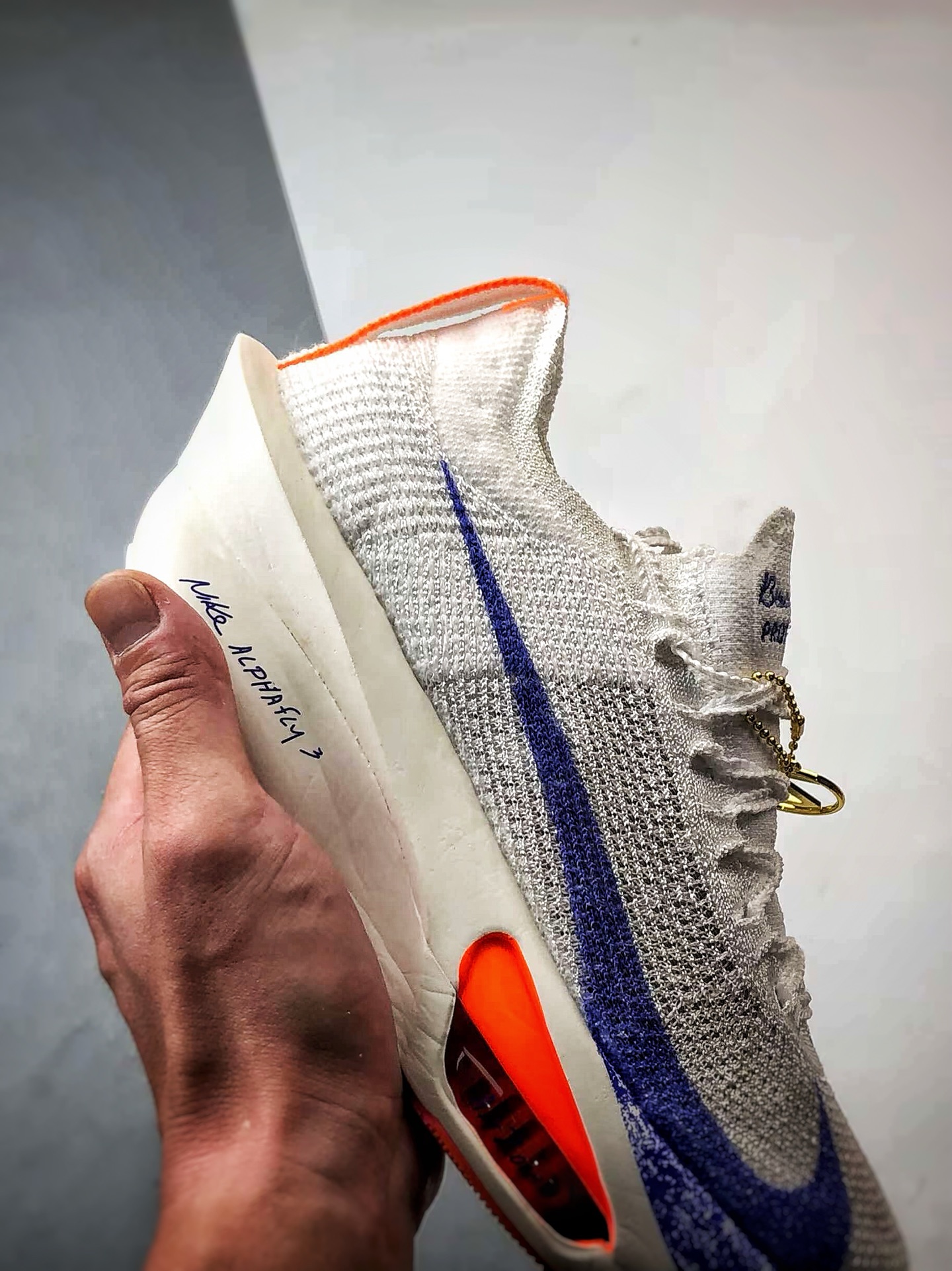 NK Air Zoom Alphafly 3 白蓝橙 阿尔法飞行3代系列马拉松轻量竞速运动跑鞋 FHF7357-900