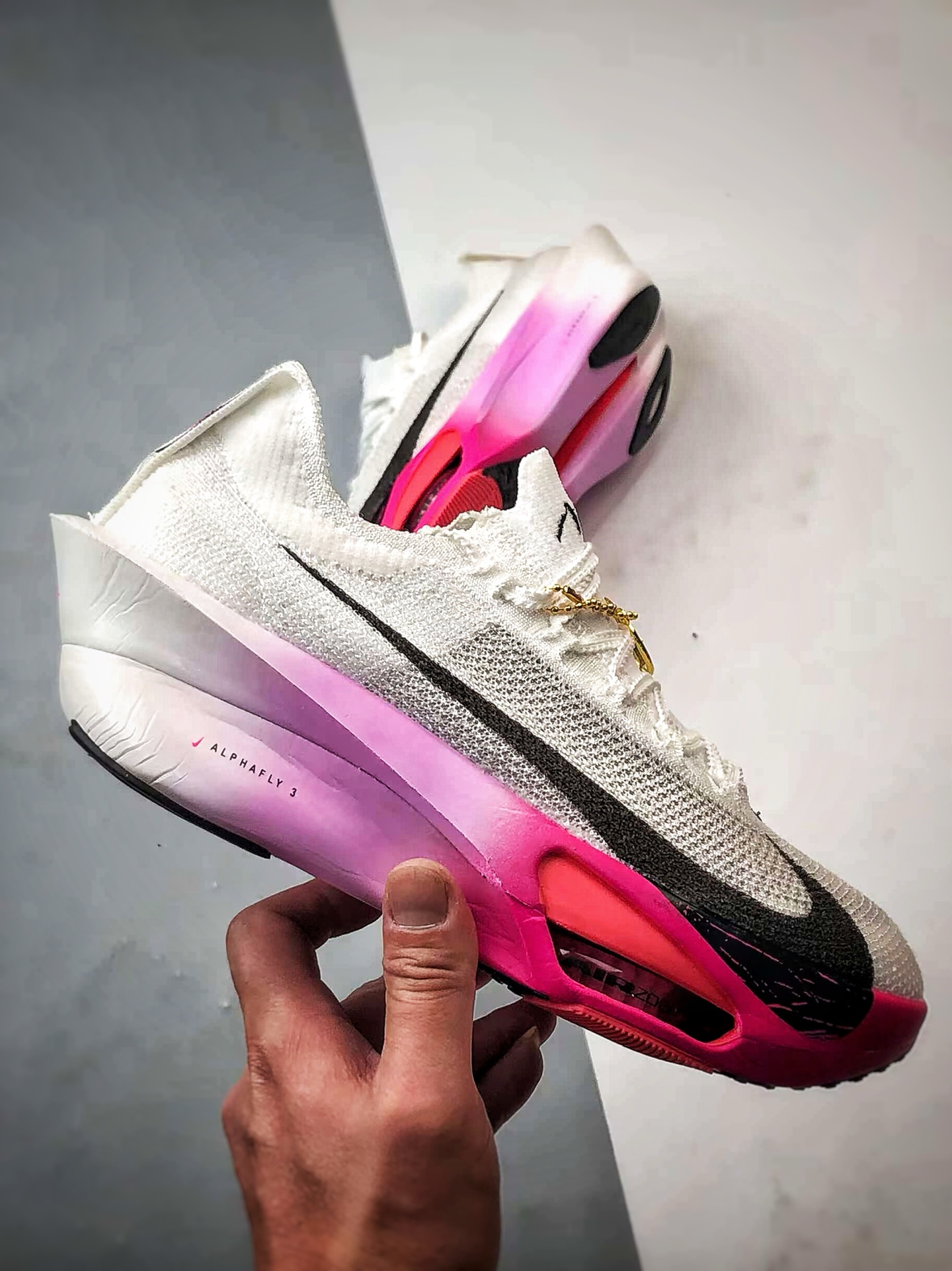 NK Air Zoom Alphafly 3 白黑紫 阿尔法飞行3代系列马拉松轻量竞速运动跑鞋 FD8311-100