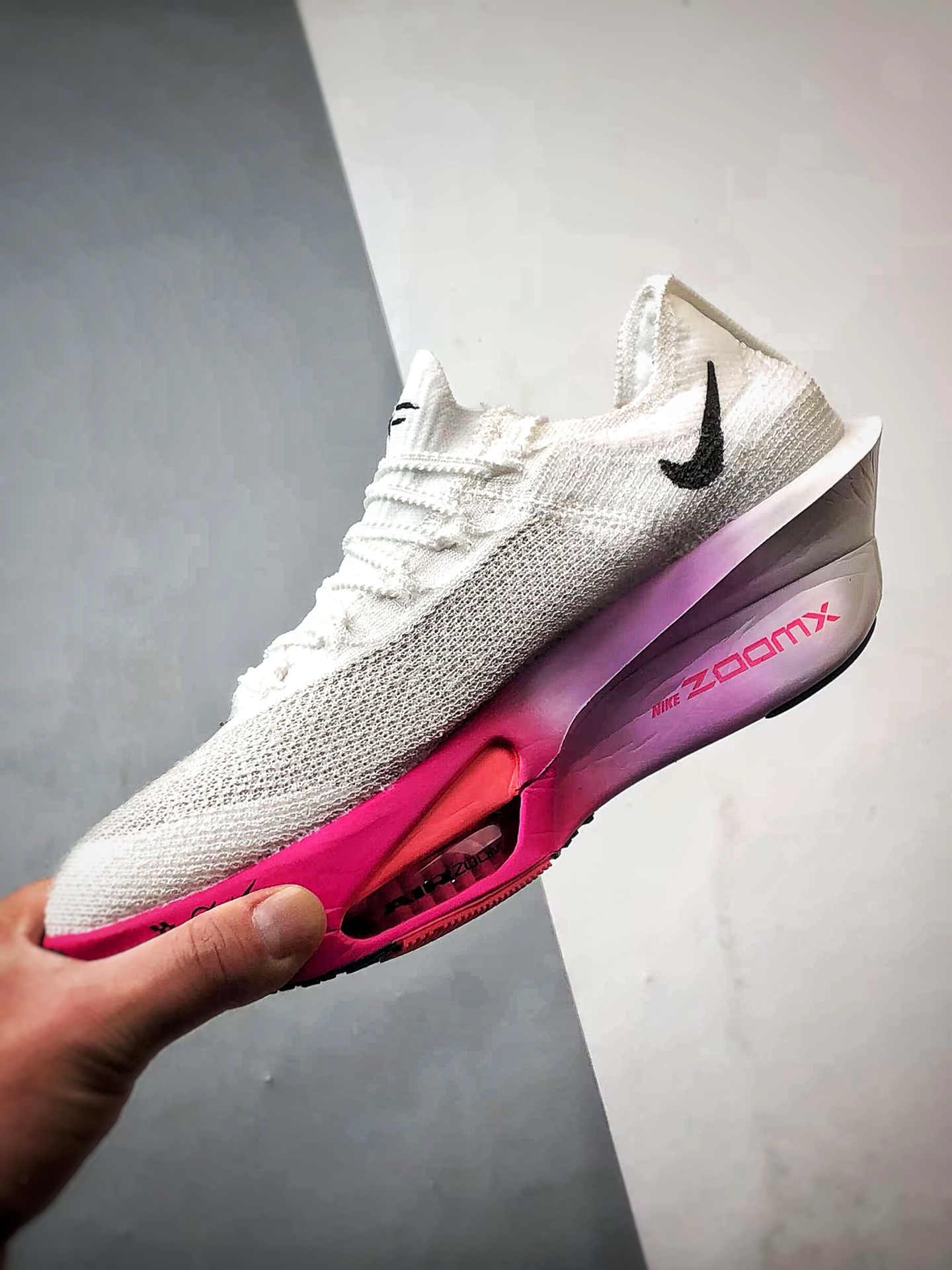 NK Air Zoom Alphafly 3 白黑紫 阿尔法飞行3代系列马拉松轻量竞速运动跑鞋 FD8311-100