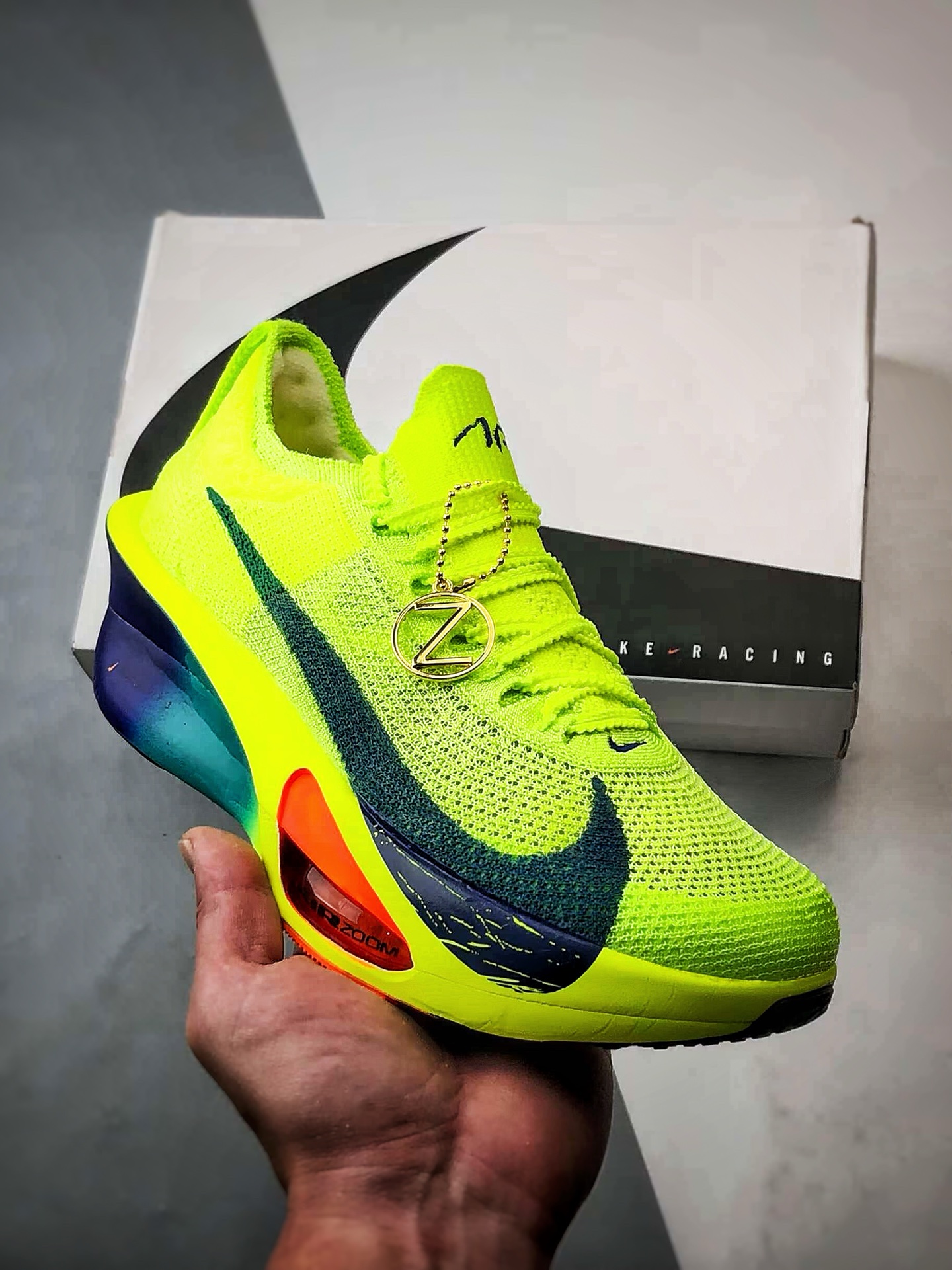 NK Air Zoom Alphafly 3 荧光绿 阿尔法飞行3代系列马拉松轻量竞速运动跑鞋 FD8315-700