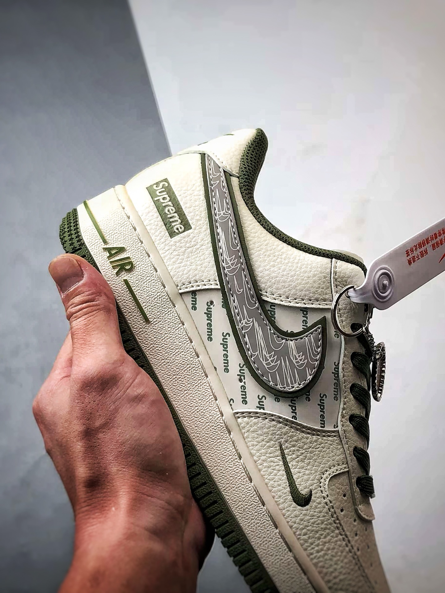 Sup x Air Force 1 Low 米白绿反光 XX3168-148