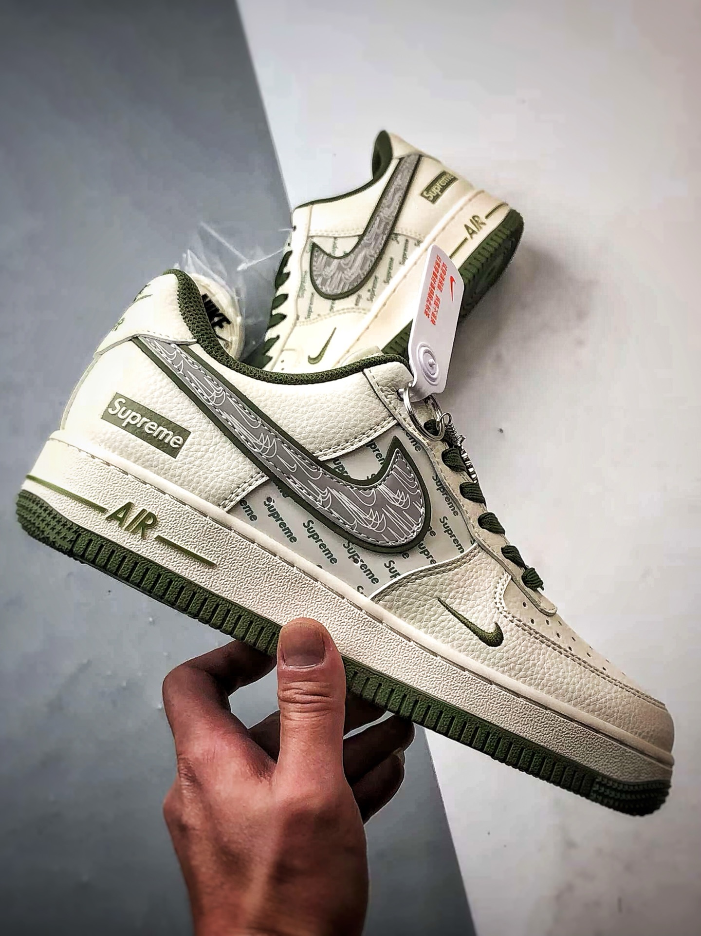 Sup x Air Force 1 Low 米白绿反光 XX3168-148