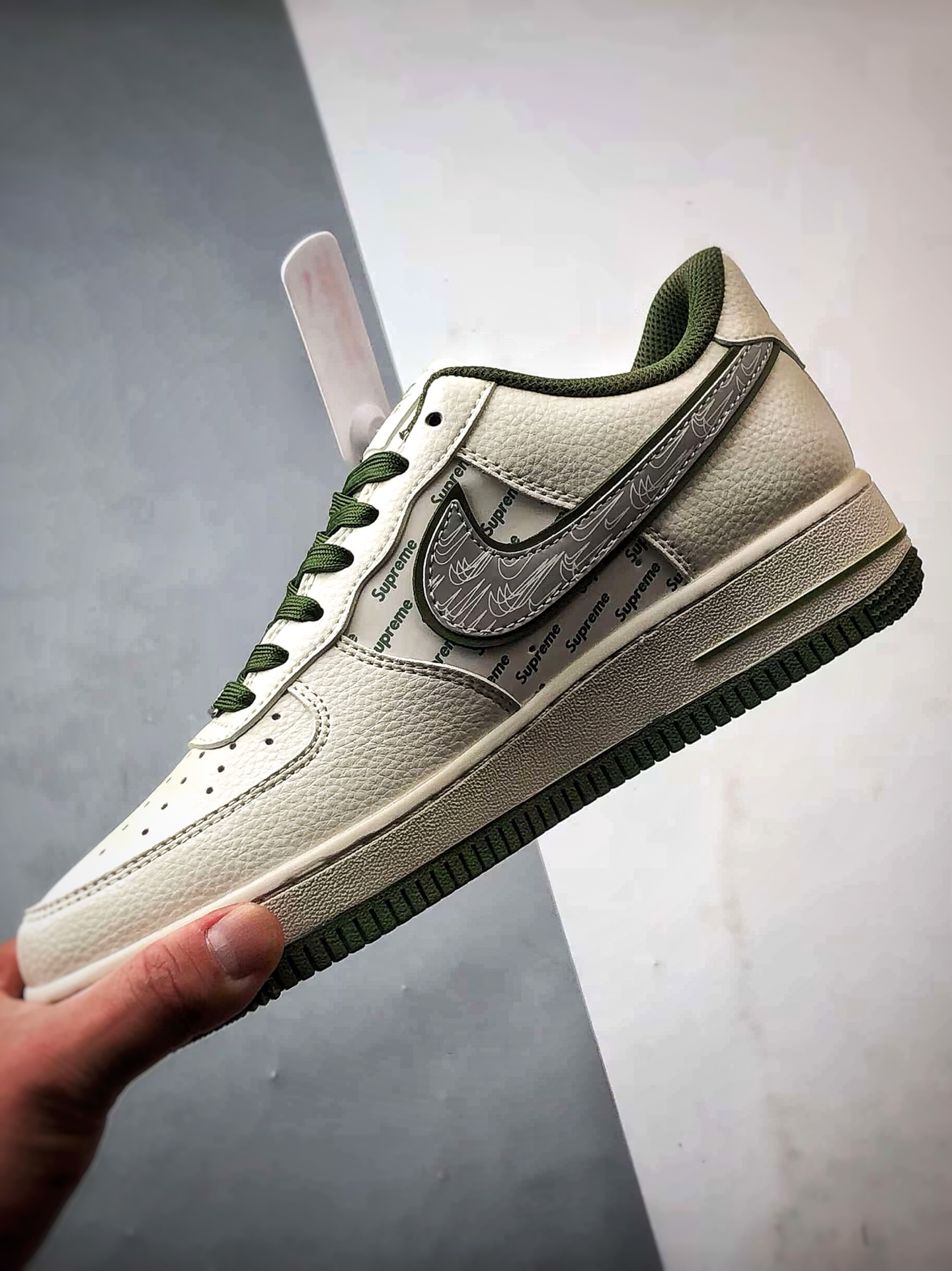 Sup x Air Force 1 Low 米白绿反光 XX3168-148