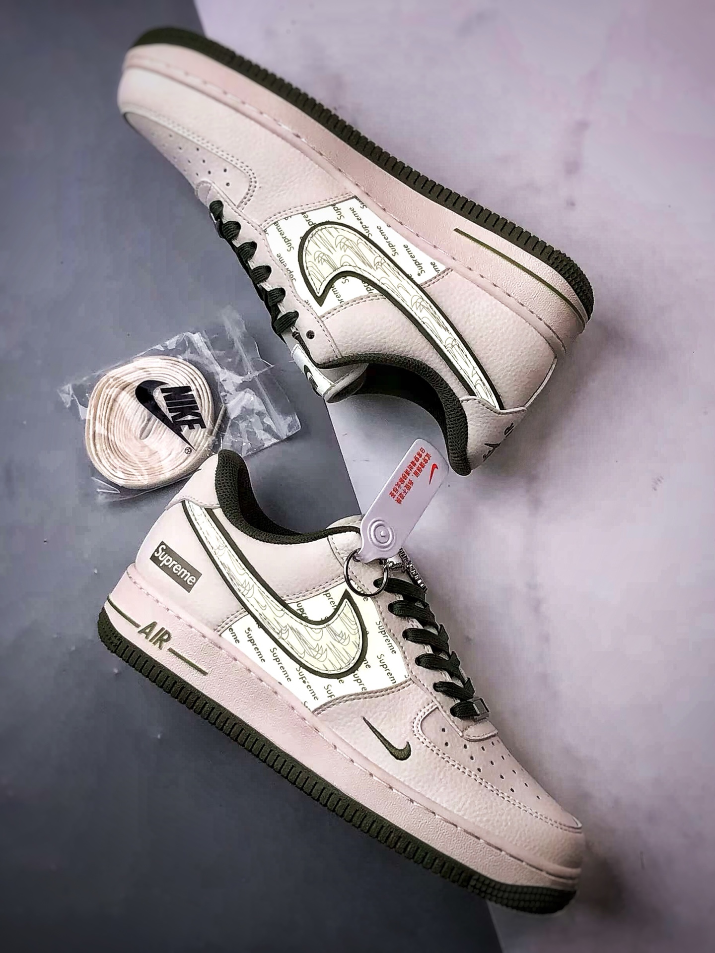 Sup x Air Force 1 Low 米白绿反光 XX3168-148
