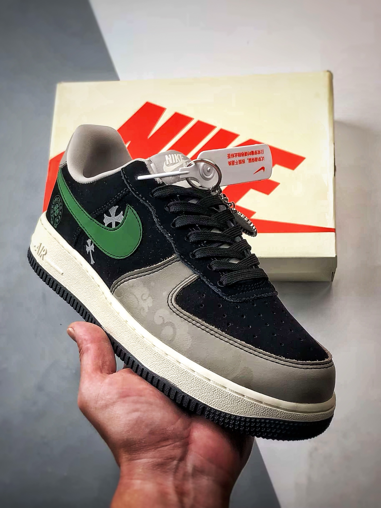 克罗心 x Air Force 1 Low 灰黑绿 KK1988-074