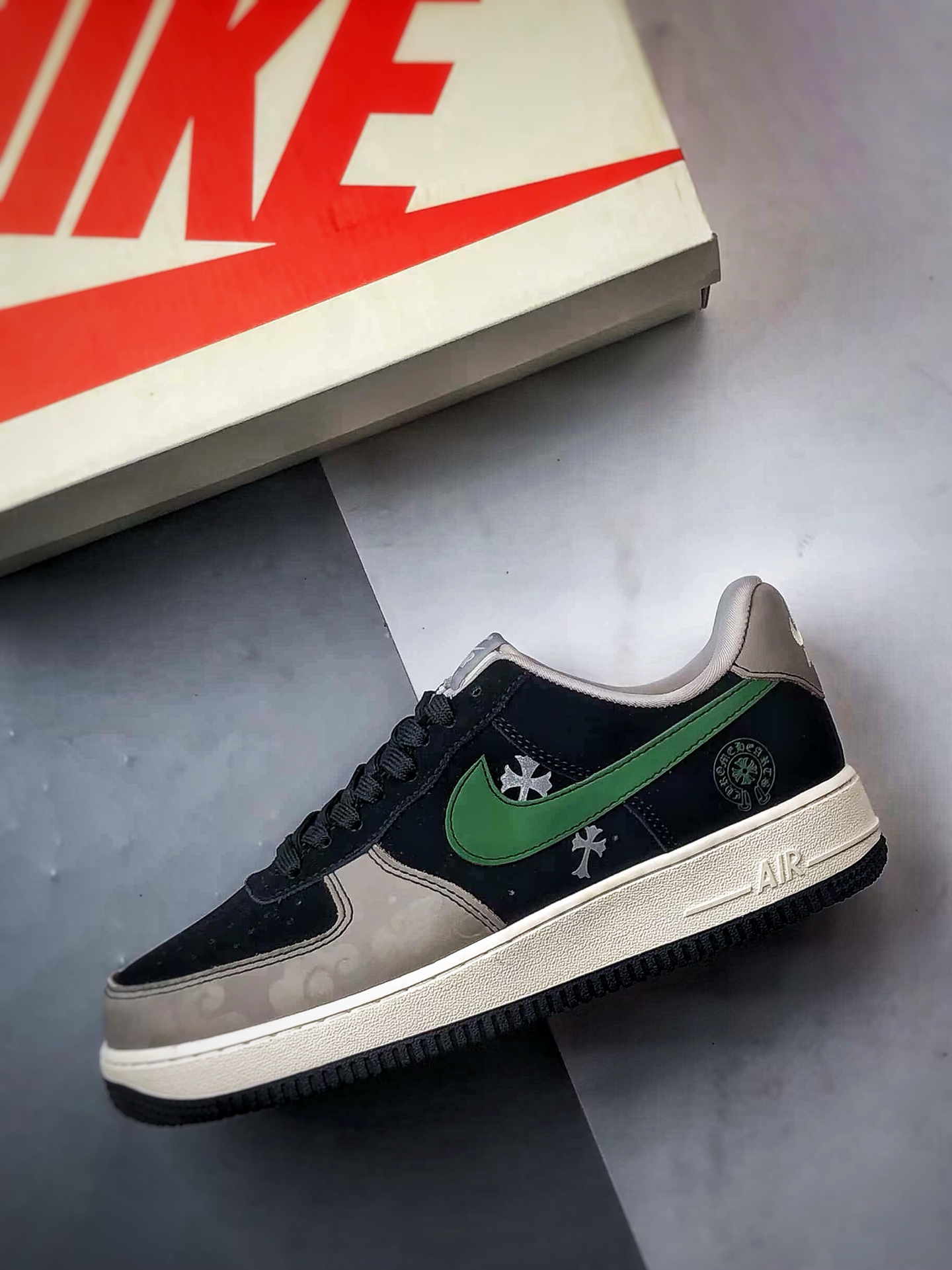 克罗心 x Air Force 1 Low 灰黑绿 KK1988-074