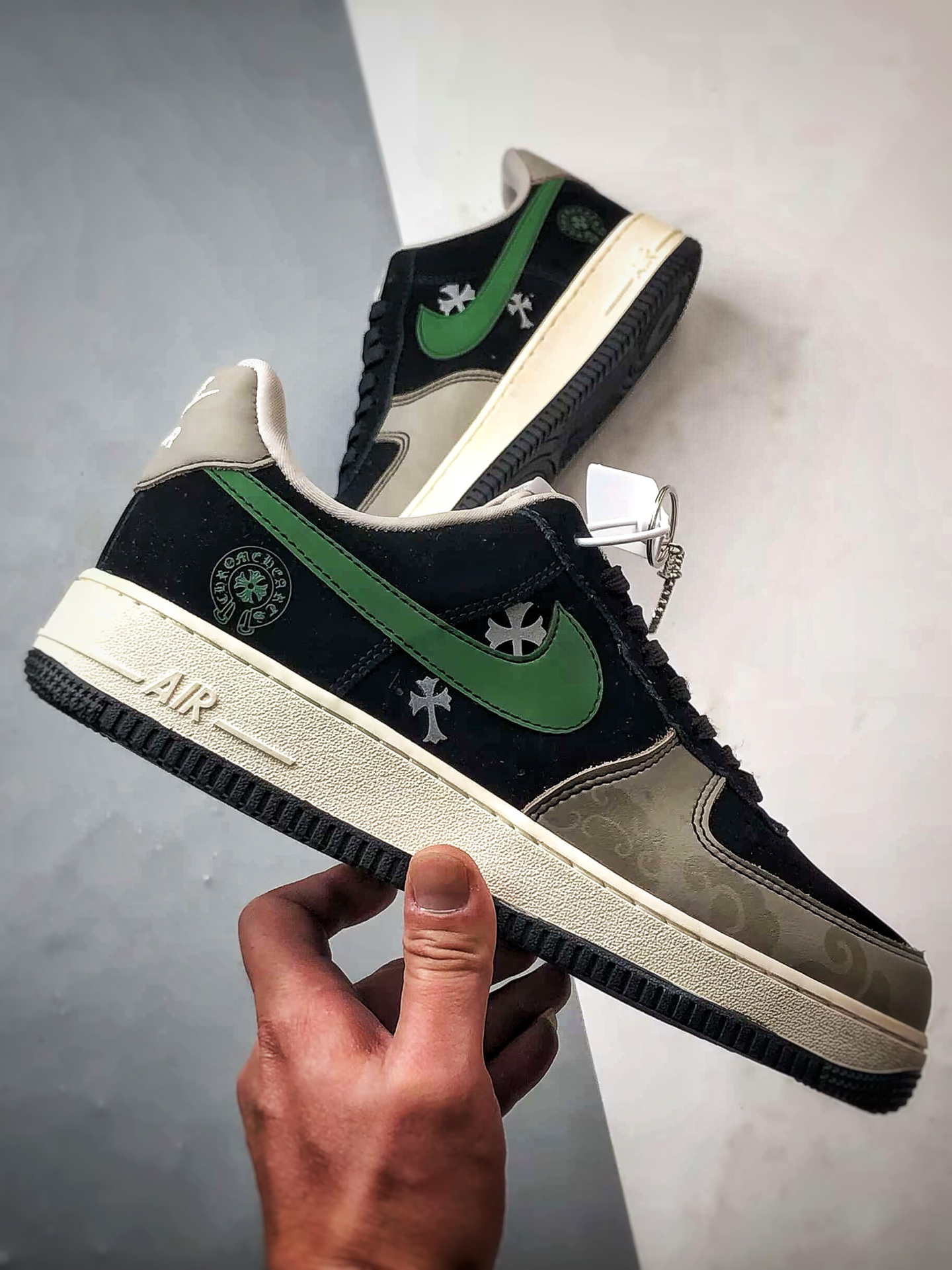 克罗心 x Air Force 1 Low 灰黑绿 KK1988-074