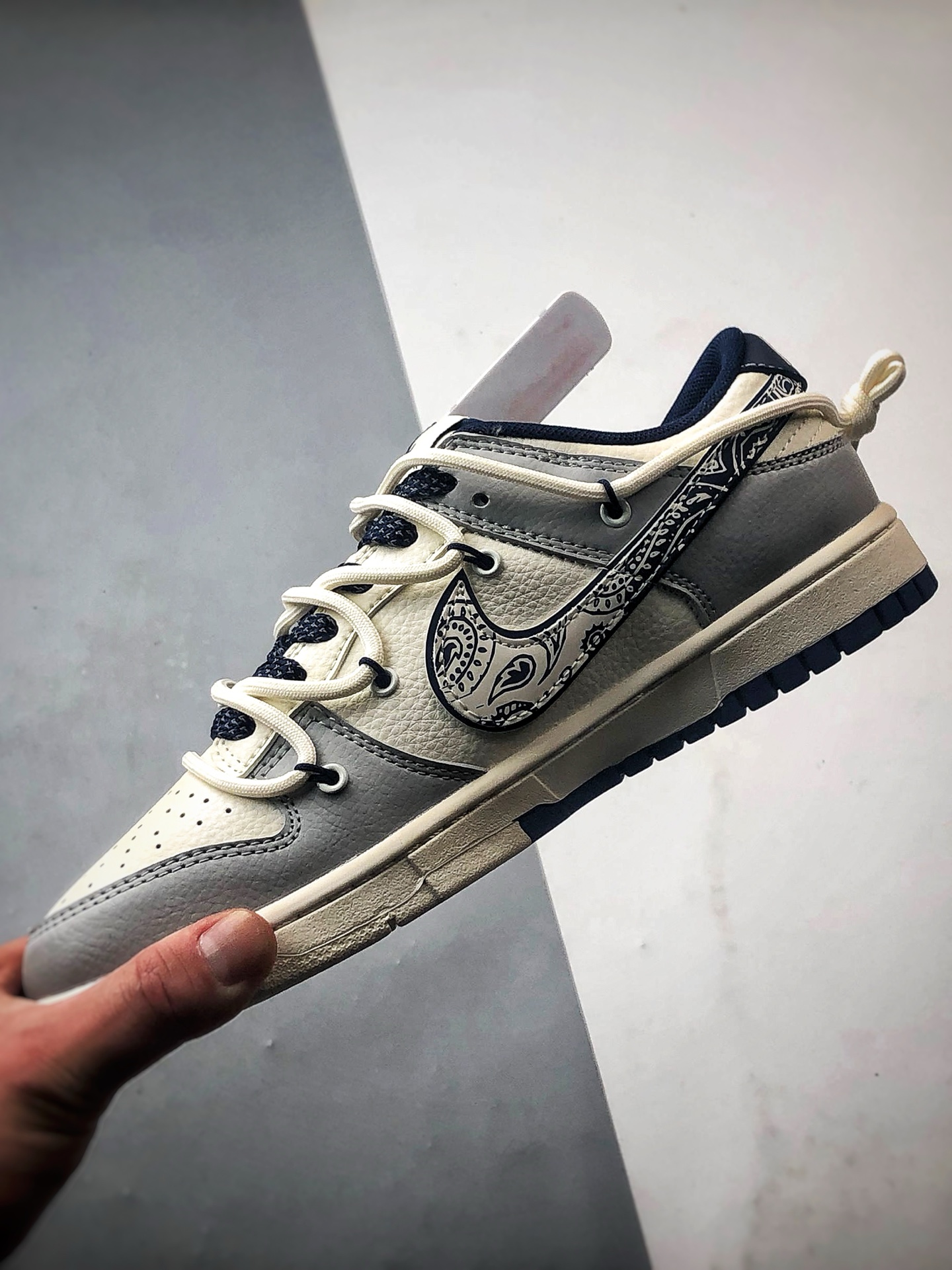 330 NK Dunk Low Retro ”DIY高端定制” LV白灰藏蓝解构 低帮休闲运动板鞋 DM6868-074