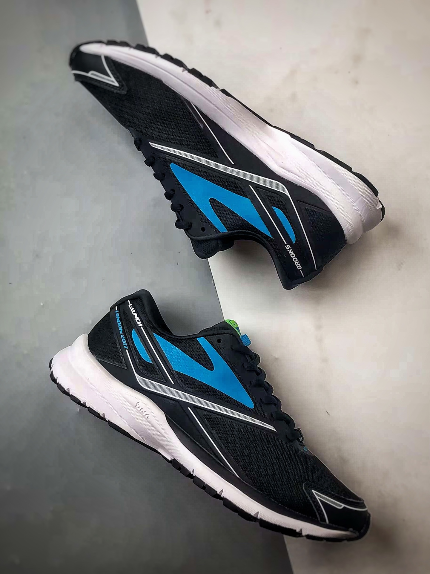 200 Brooks/布鲁克斯 Glycerin 19 黑蓝 甘油19代低帮缓震运动慢跑鞋