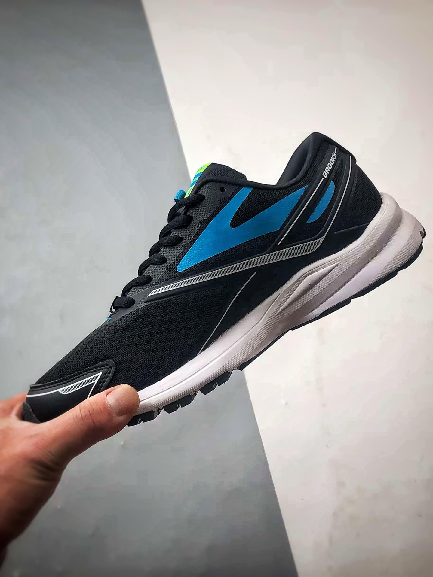 200 Brooks/布鲁克斯 Glycerin 19 黑蓝 甘油19代低帮缓震运动慢跑鞋