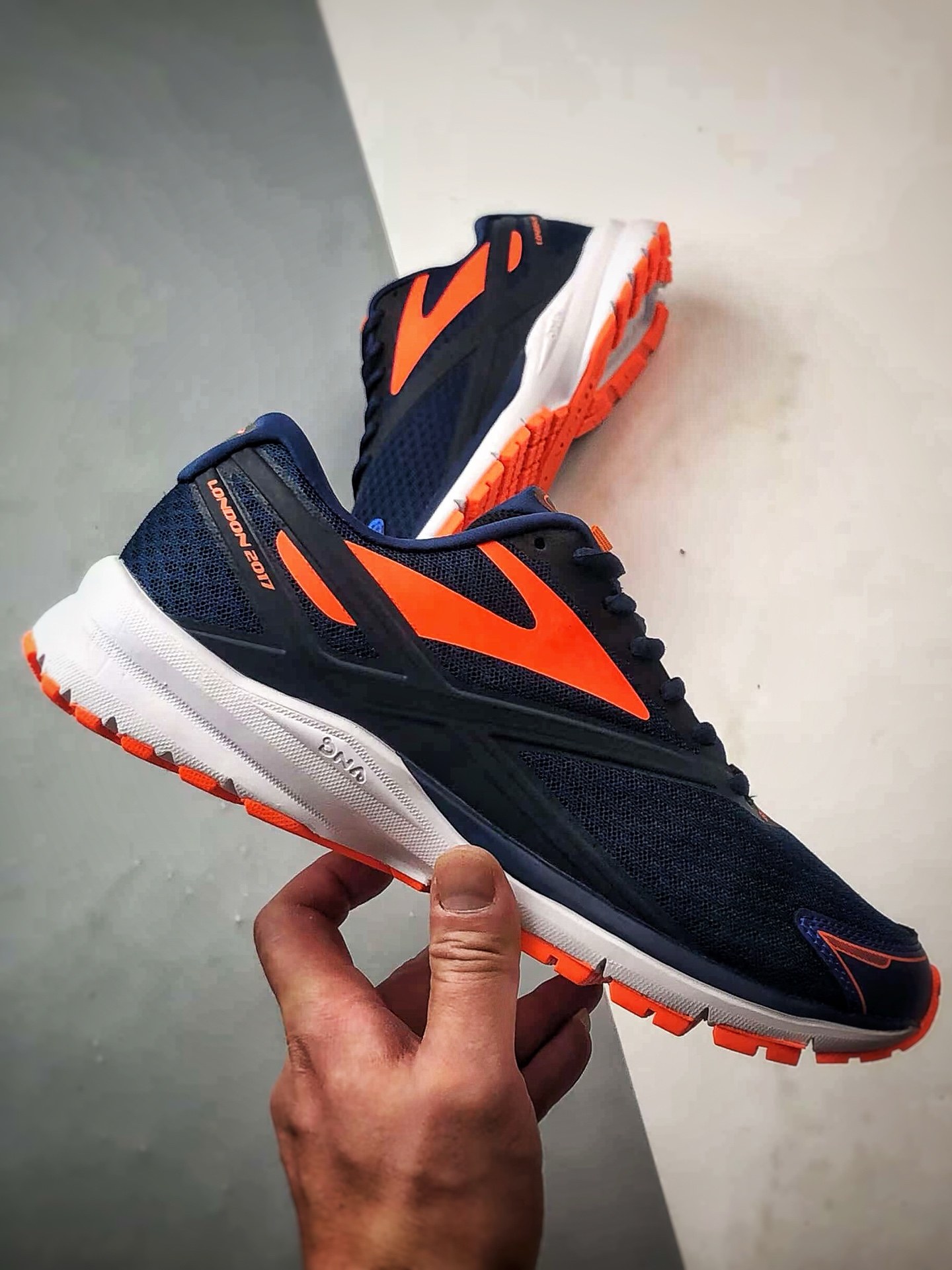 200 Brooks/布鲁克斯 Glycerin 19 深蓝橙 甘油19代低帮缓震运动慢跑鞋