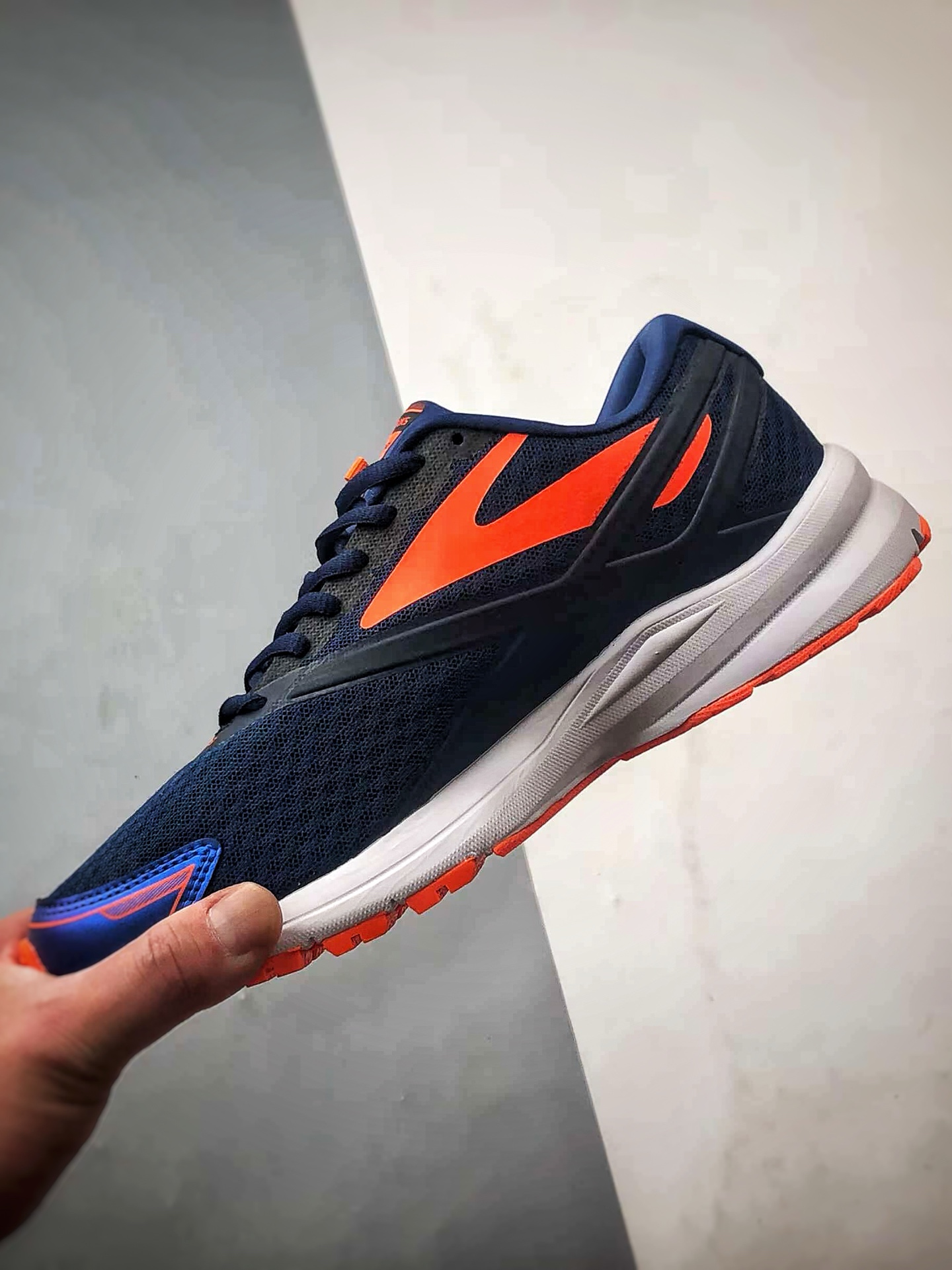 200 Brooks/布鲁克斯 Glycerin 19 深蓝橙 甘油19代低帮缓震运动慢跑鞋