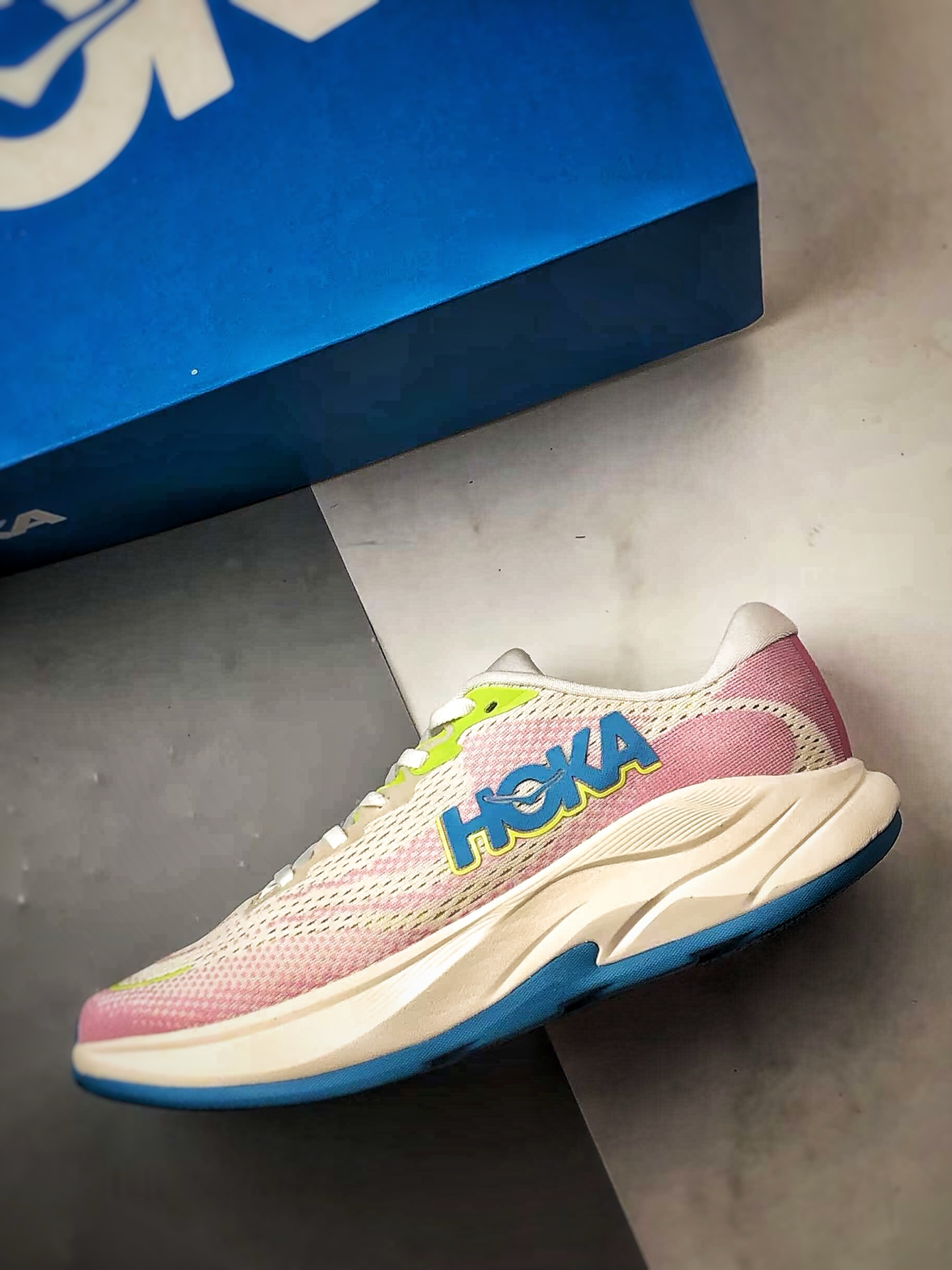 Hoka One One Rincon 4 白粉蓝 林康4代公路休闲跑步鞋 1155133-FNK