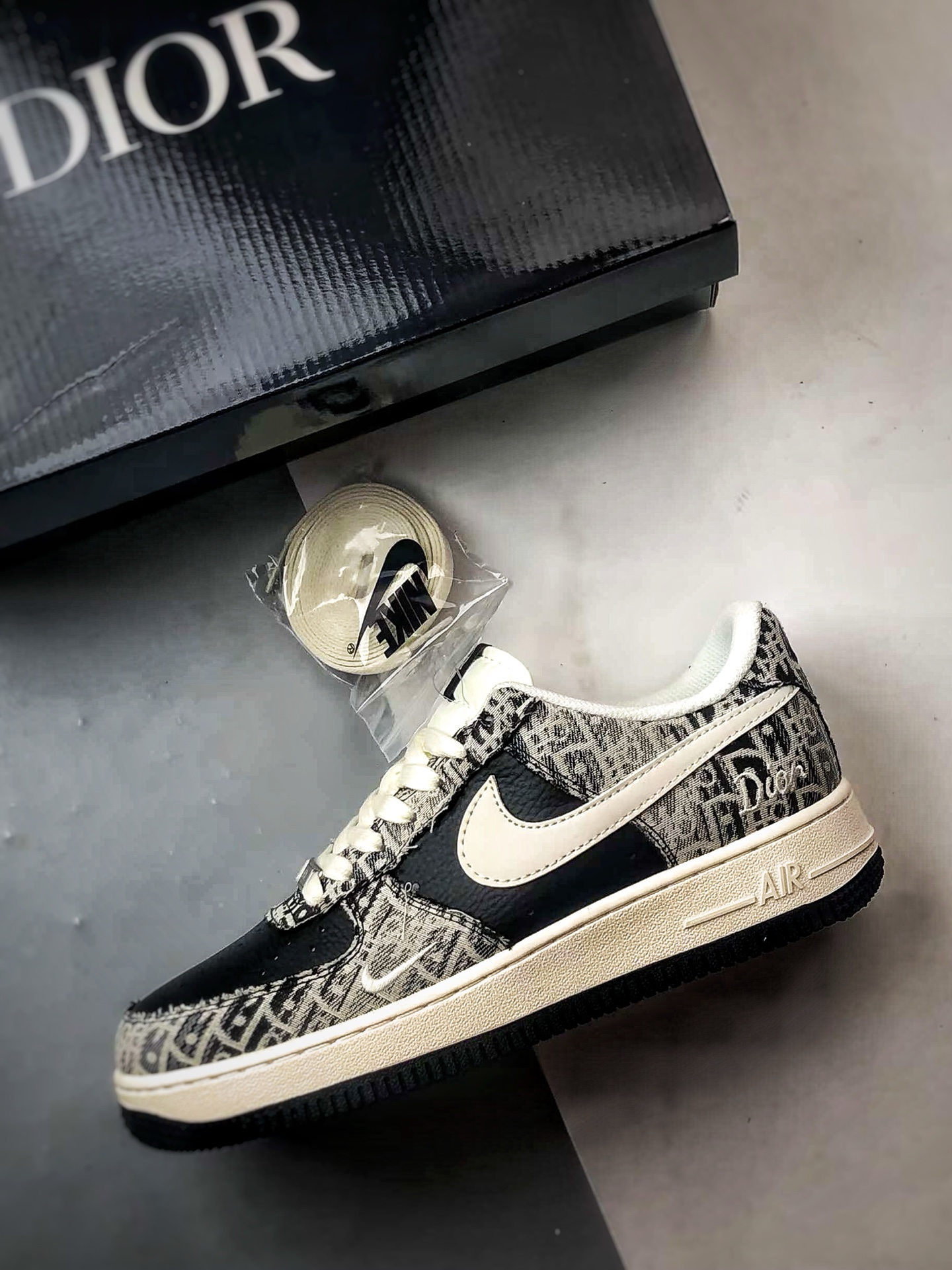 280 Dior x Air Force 1 Low 老花牛仔黑白 XS1958-584