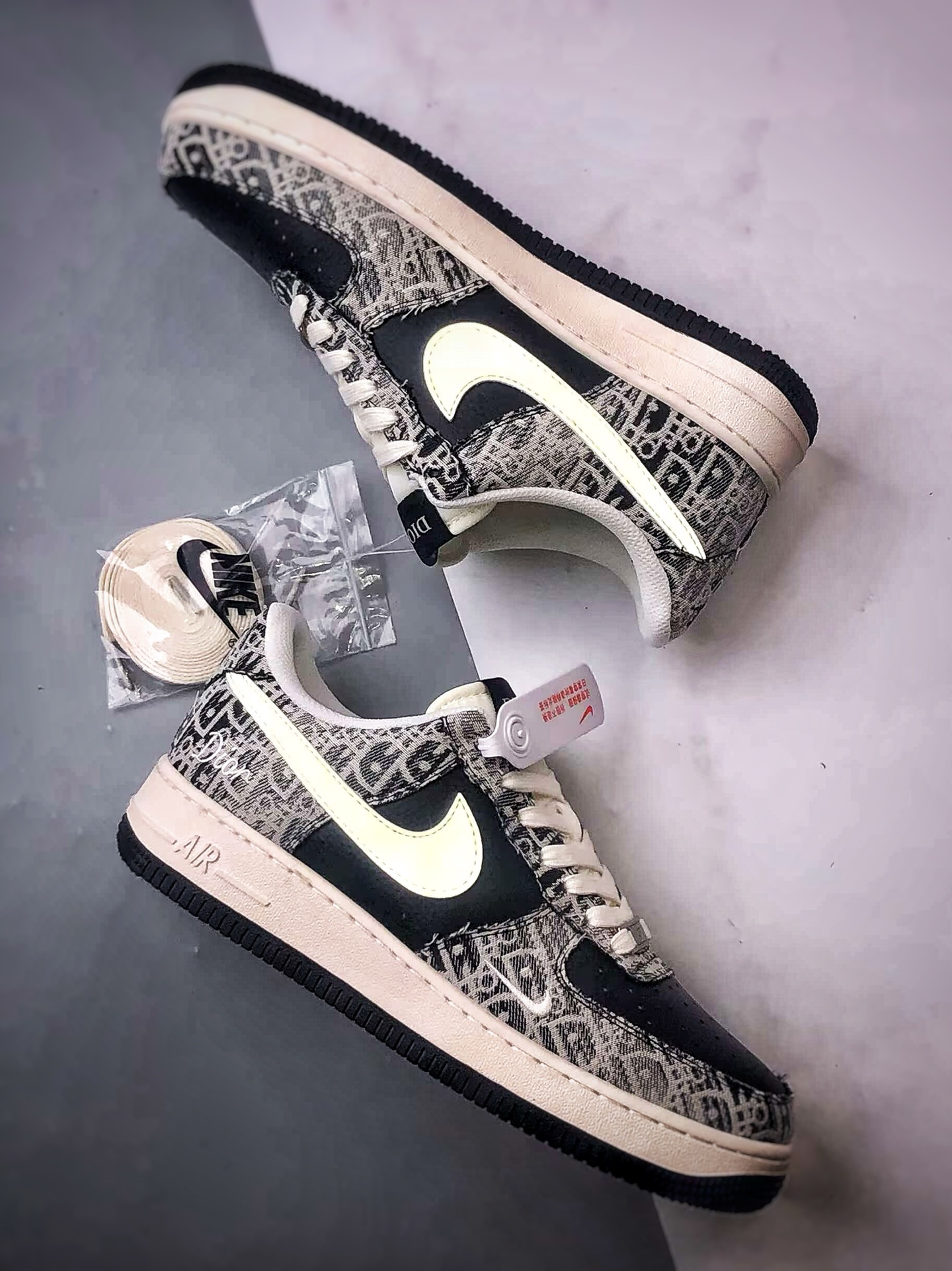280 Dior x Air Force 1 Low 老花牛仔黑白 XS1958-584