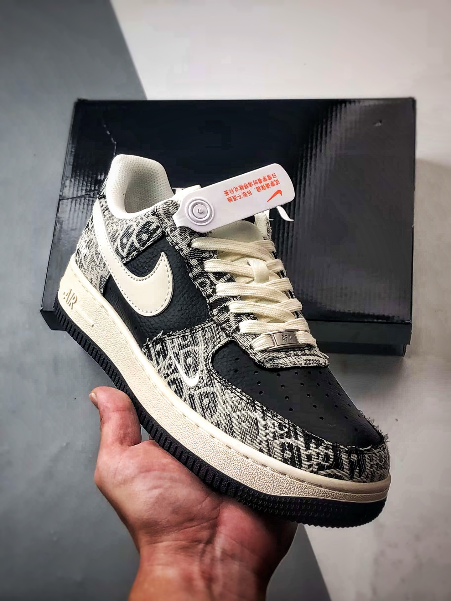 280 Dior x Air Force 1 Low 老花牛仔黑白 XS1958-584
