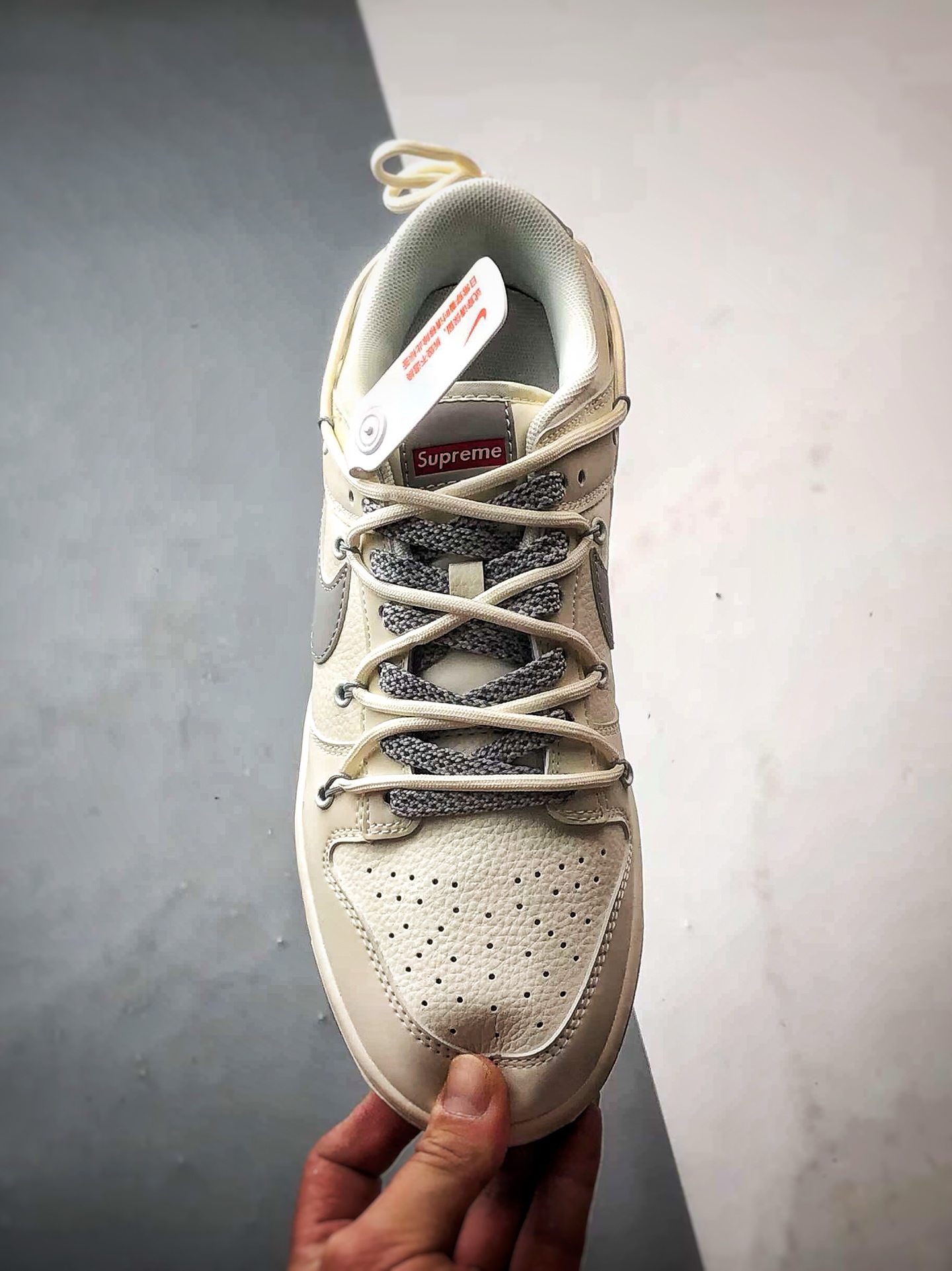 310 NK Dunk Low Retro ”DIY高端定制” Sup米白灰反光解构 低帮休闲运动板鞋 DM6868-091